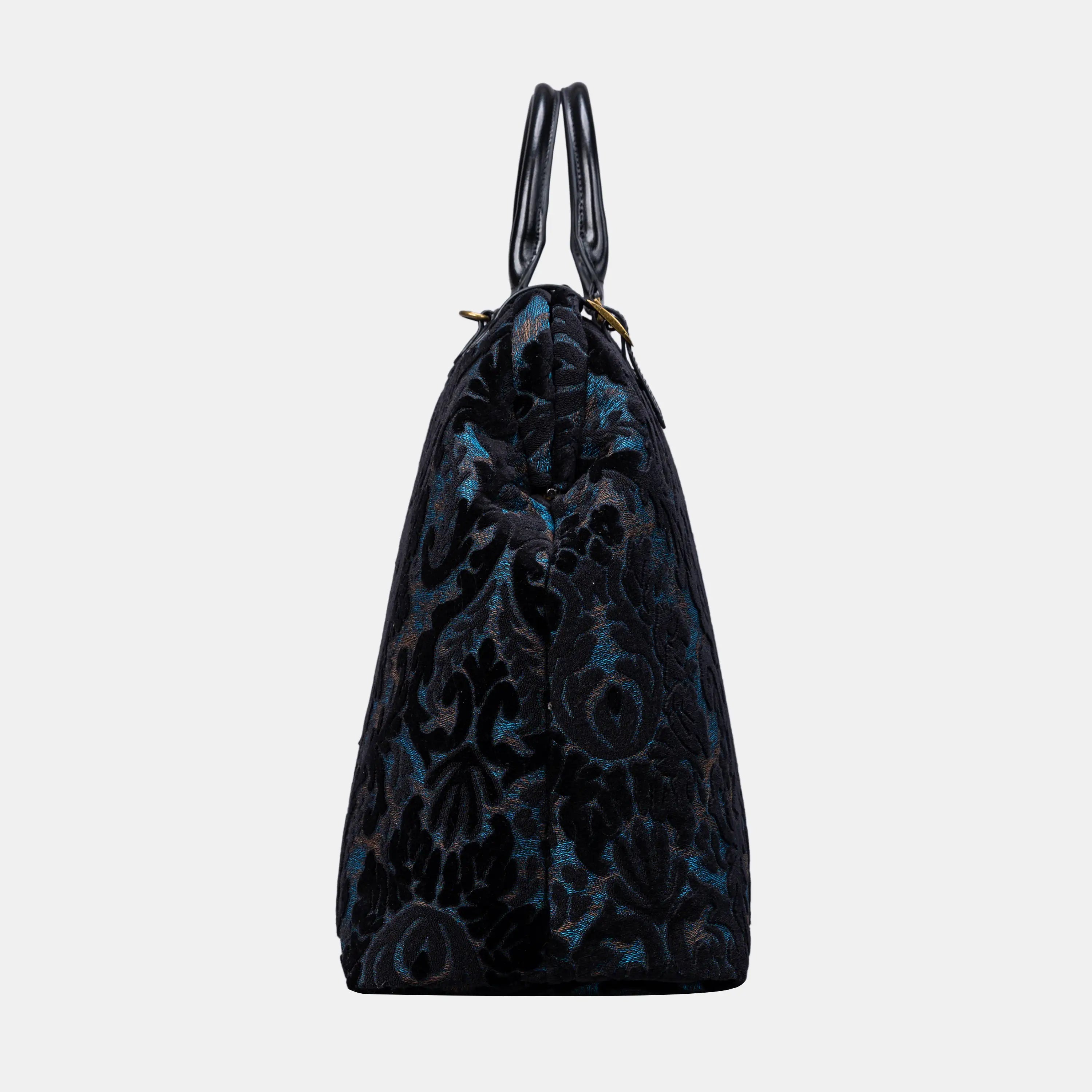 Burnout Velvet Black Men's Carpetbag of America side-2