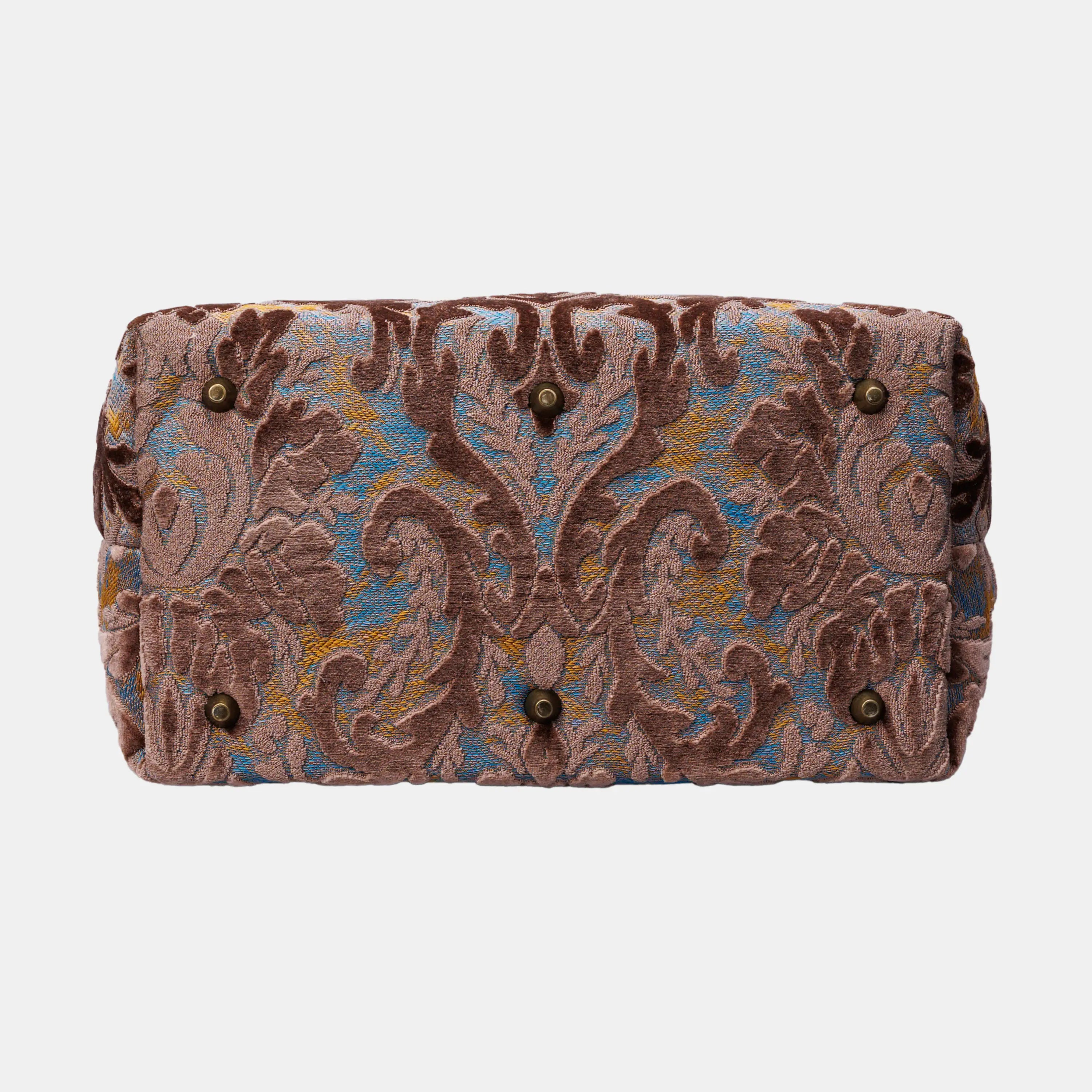 Burnout Velvet Camel Carpet Laptop Backpack Carpetbag of America bottom