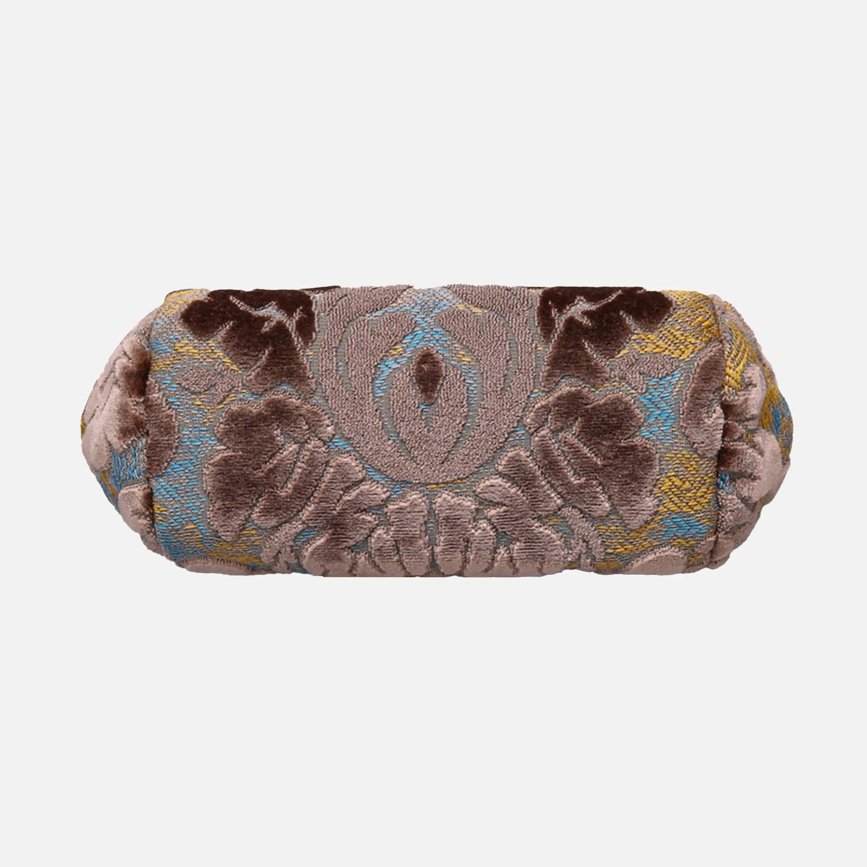 Burnout Velvet Camel Evening Bag Clutch carpet bag of America bottom