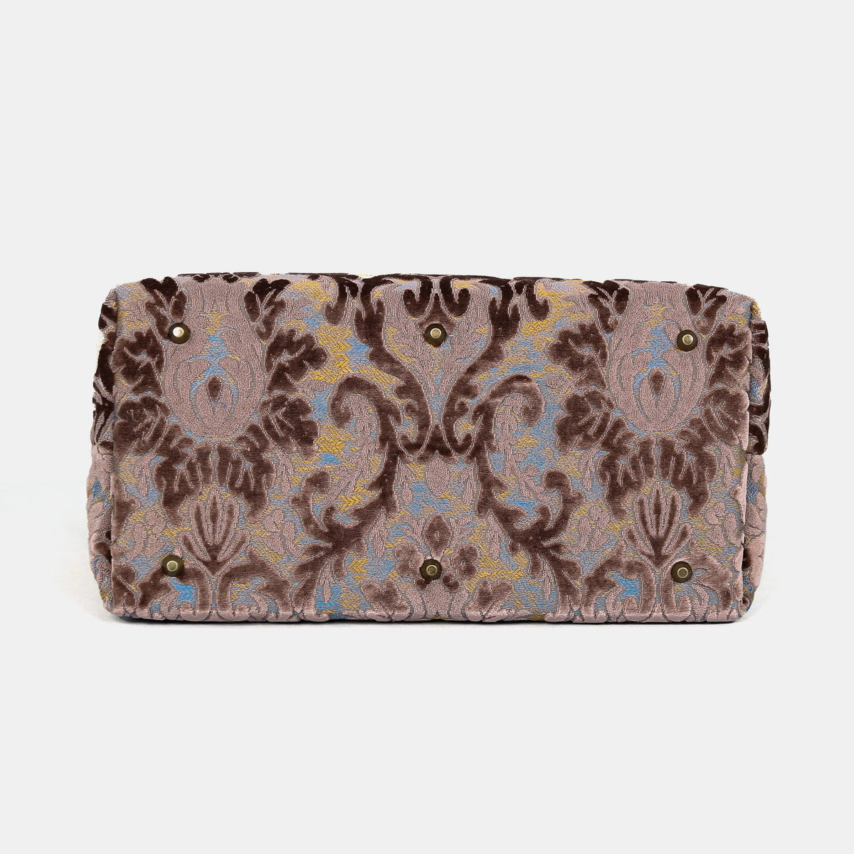 Burnout Velvet Camel Mary Poppins Weekender Carpetbag of America bottom