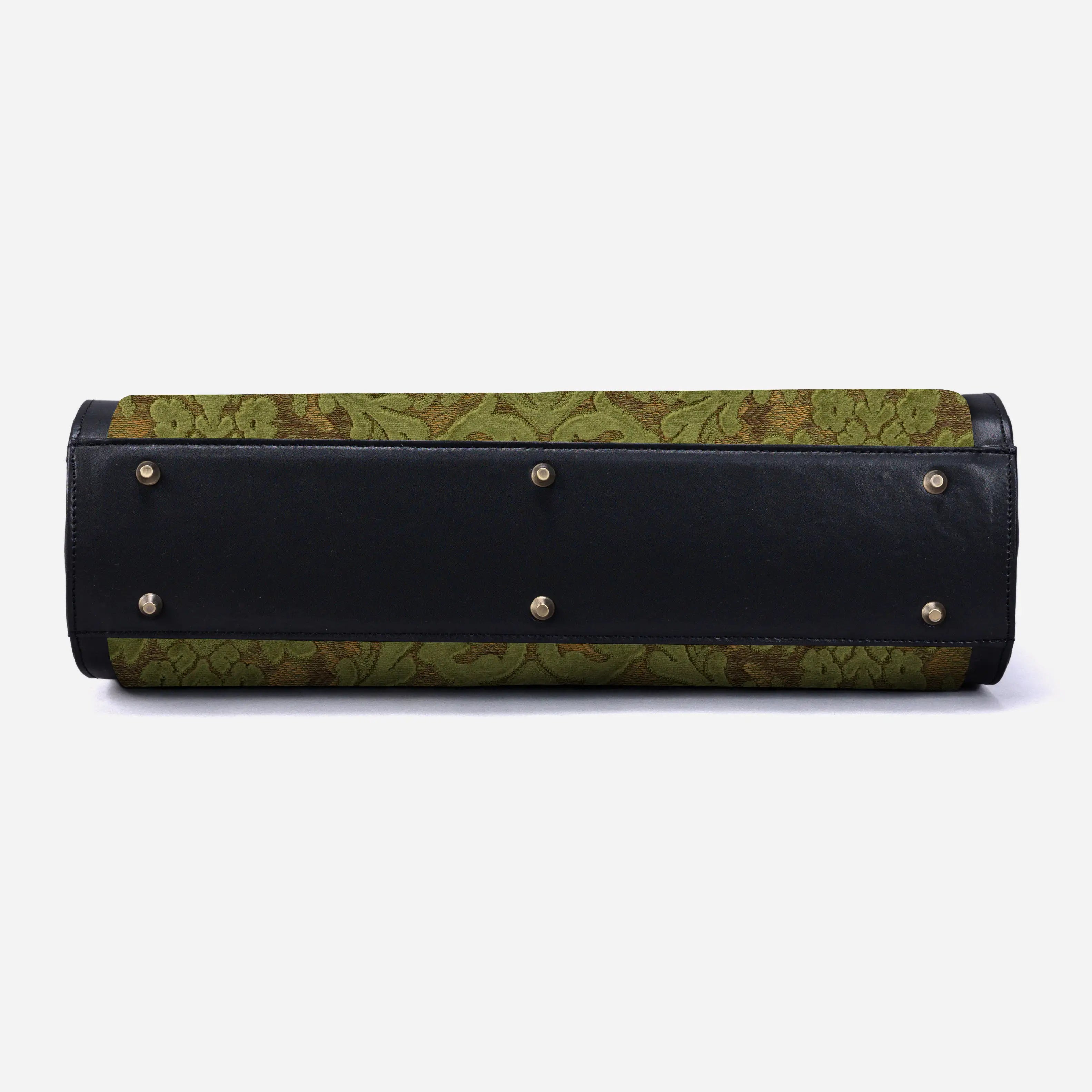 Burnout Velvet Fern Green Business Tote of America bottom