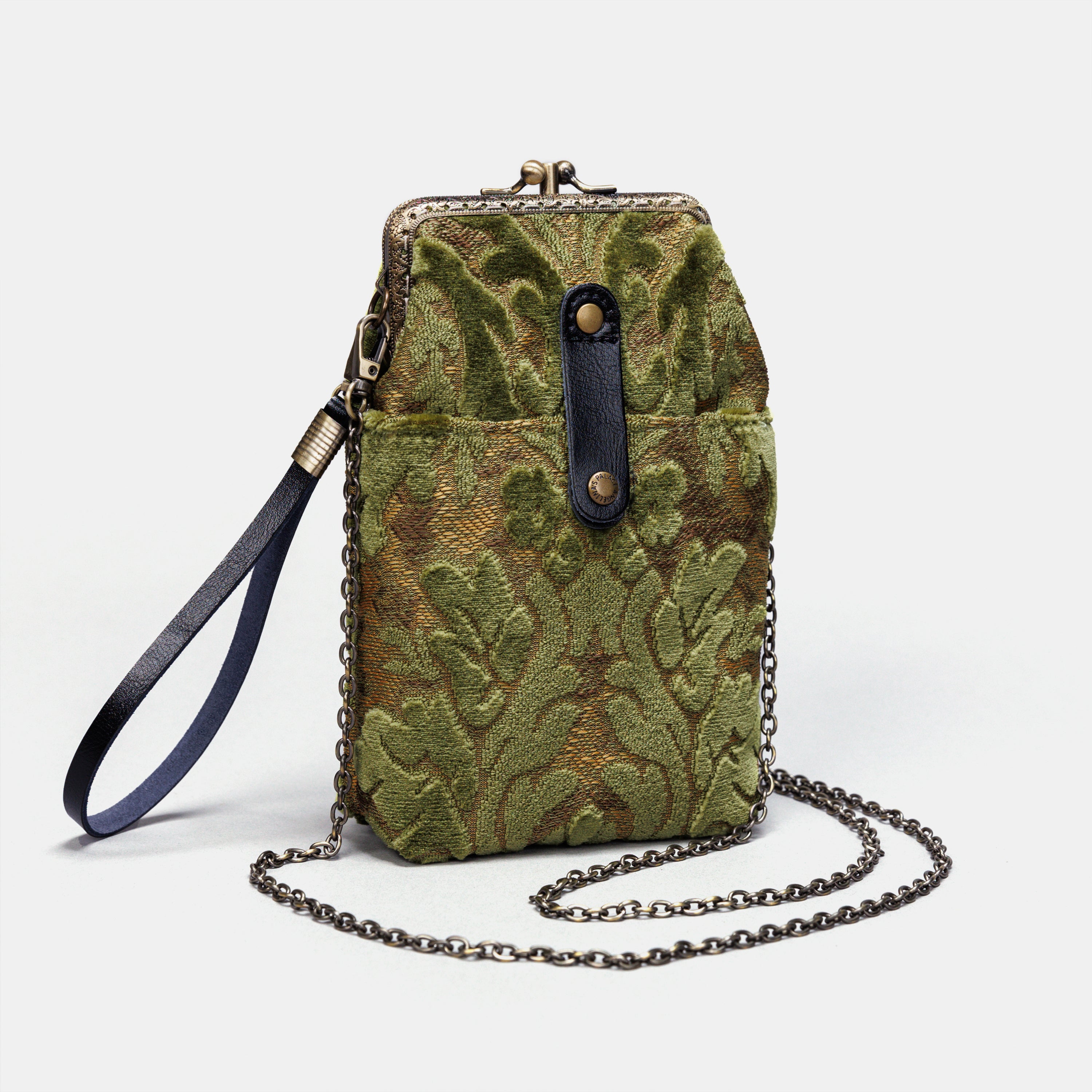 Burnout Velvet Fern Green Carpet Phone Case Carpetbag of America front side