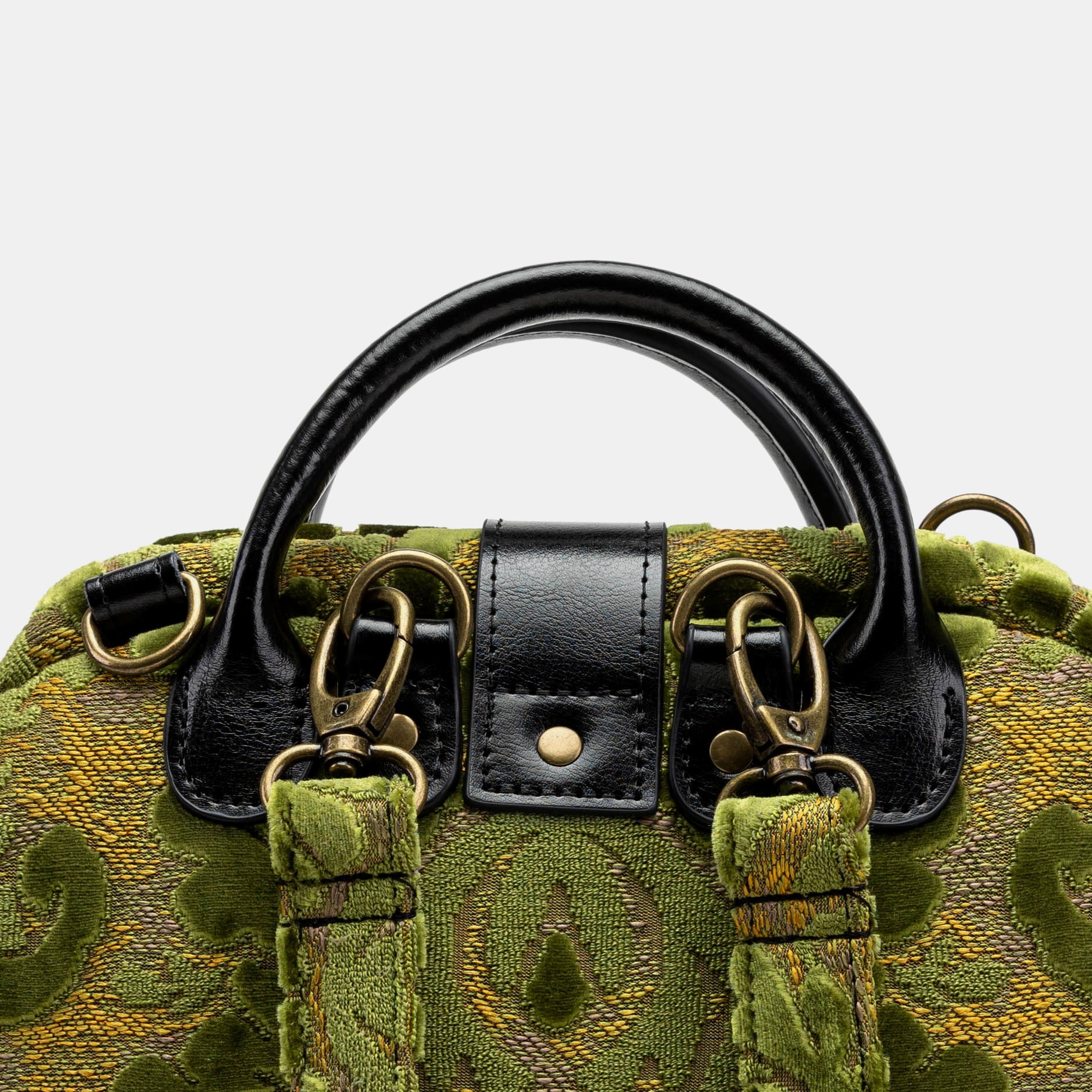 Burnout Velvet Fern Green Everyday Backpack of America back detail