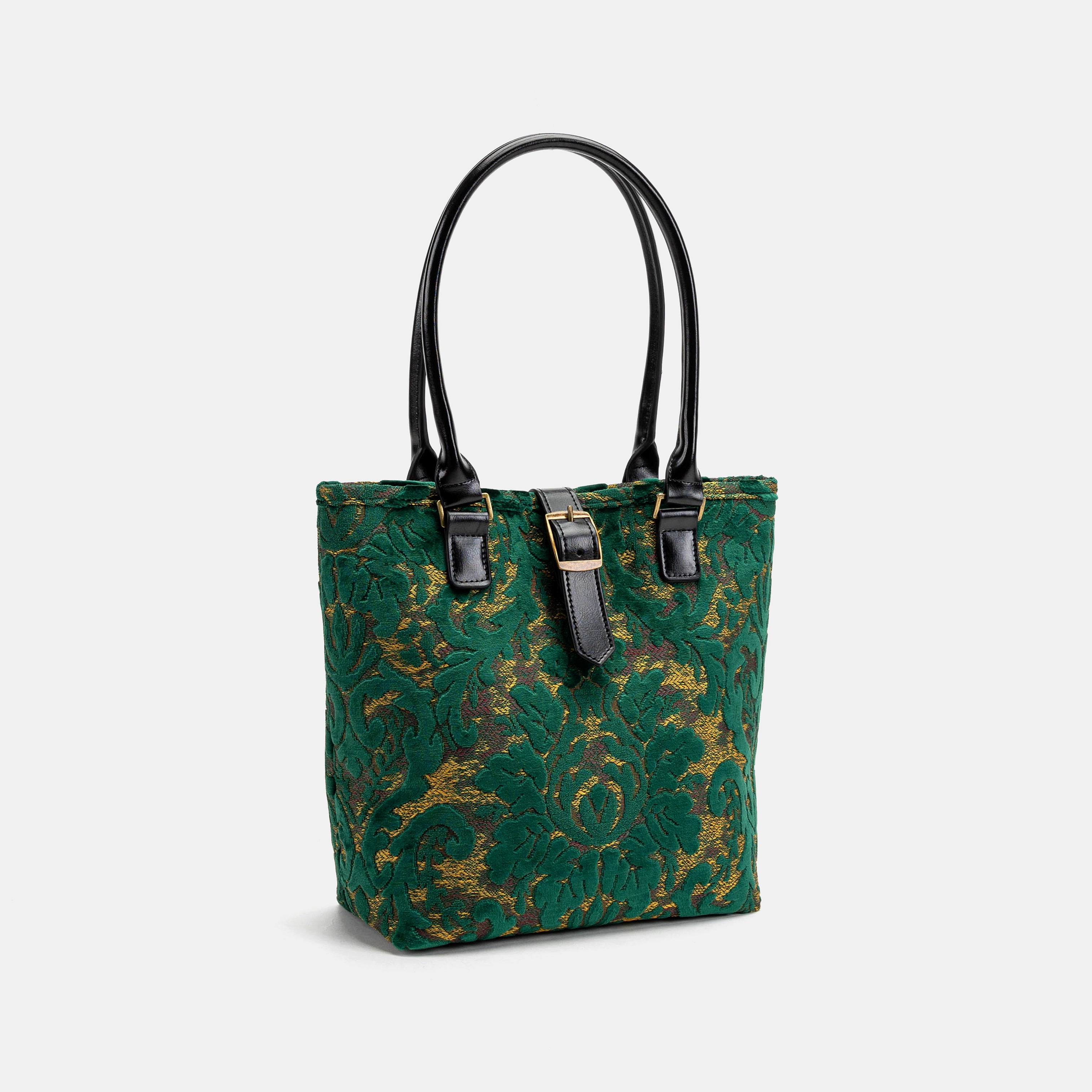 Burnout Velvet Jade Green Everyday Tote Bag of America front side