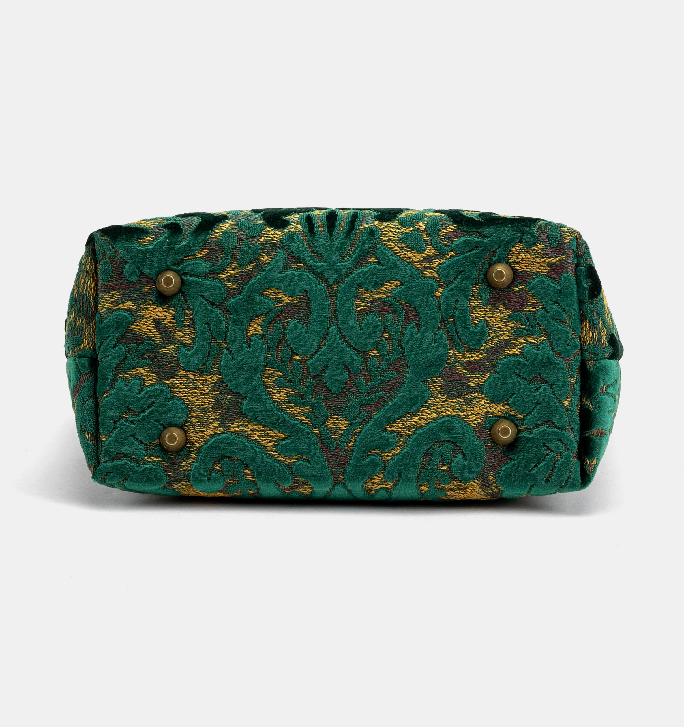 Burnout Velvet Jade Green Everyday Tote Bag of America bottom