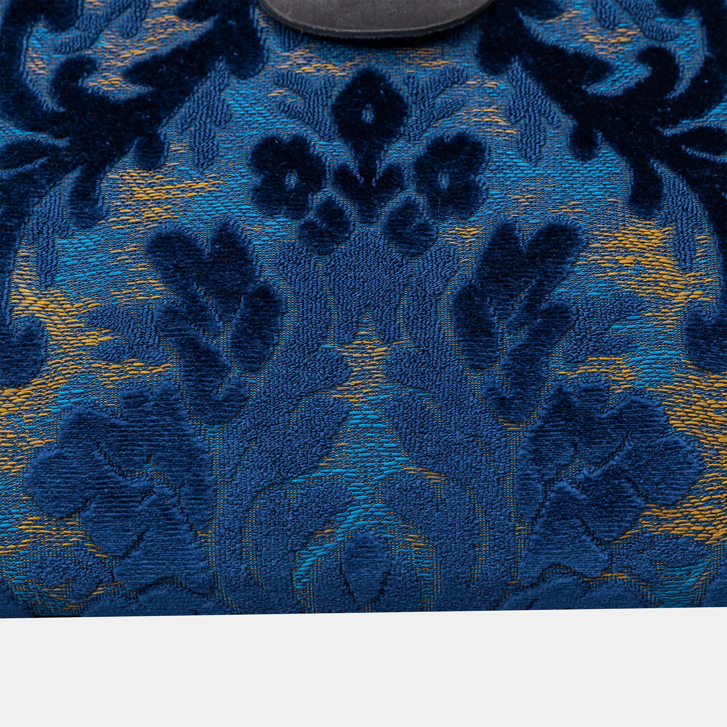 Burnout Velvet Navy Shoulder Bag pattern