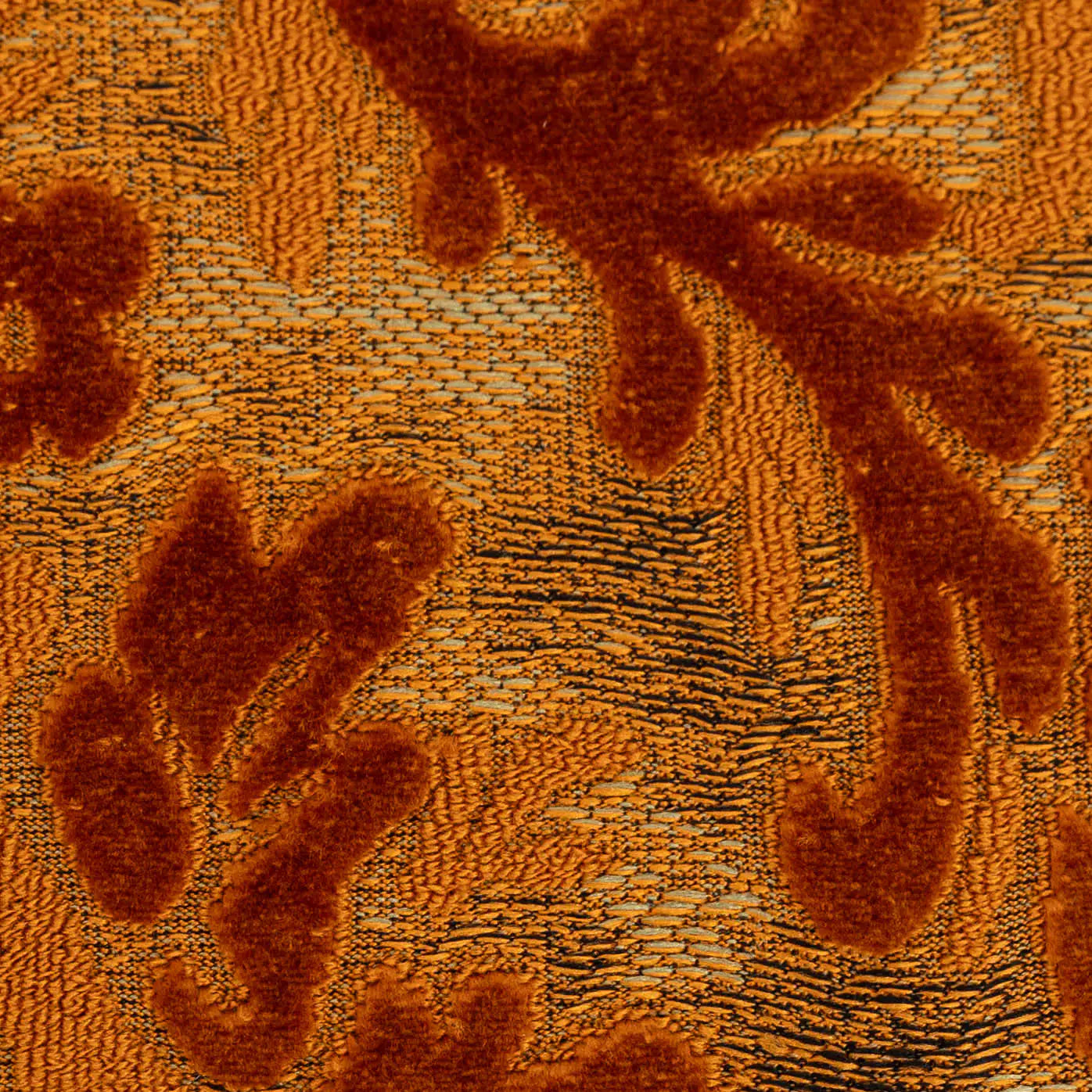 Burnout Velvet Orange Checkbook Cover of America detail