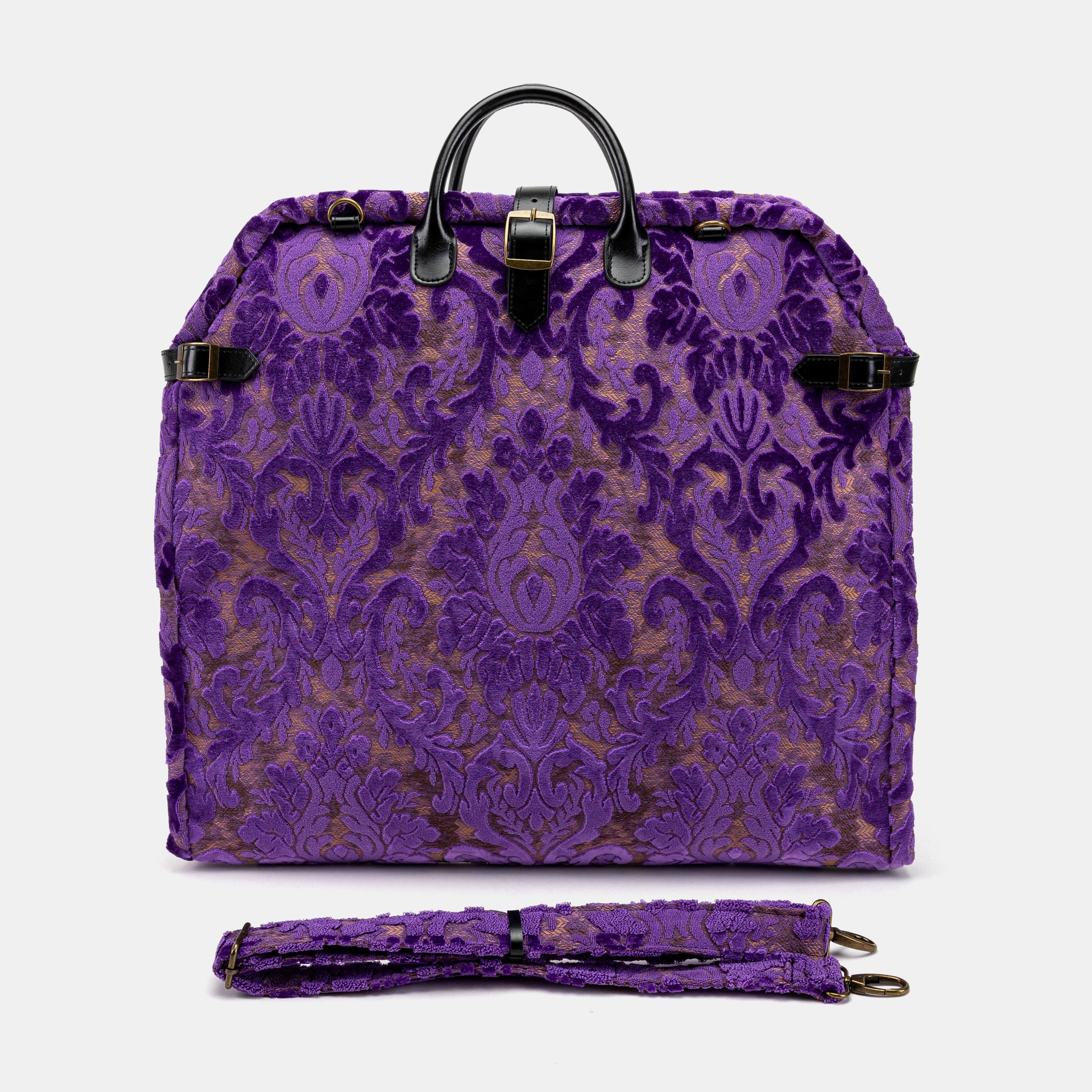 Burnout Velvet Purple Carpet Garment Bag Carpetbag of America main
