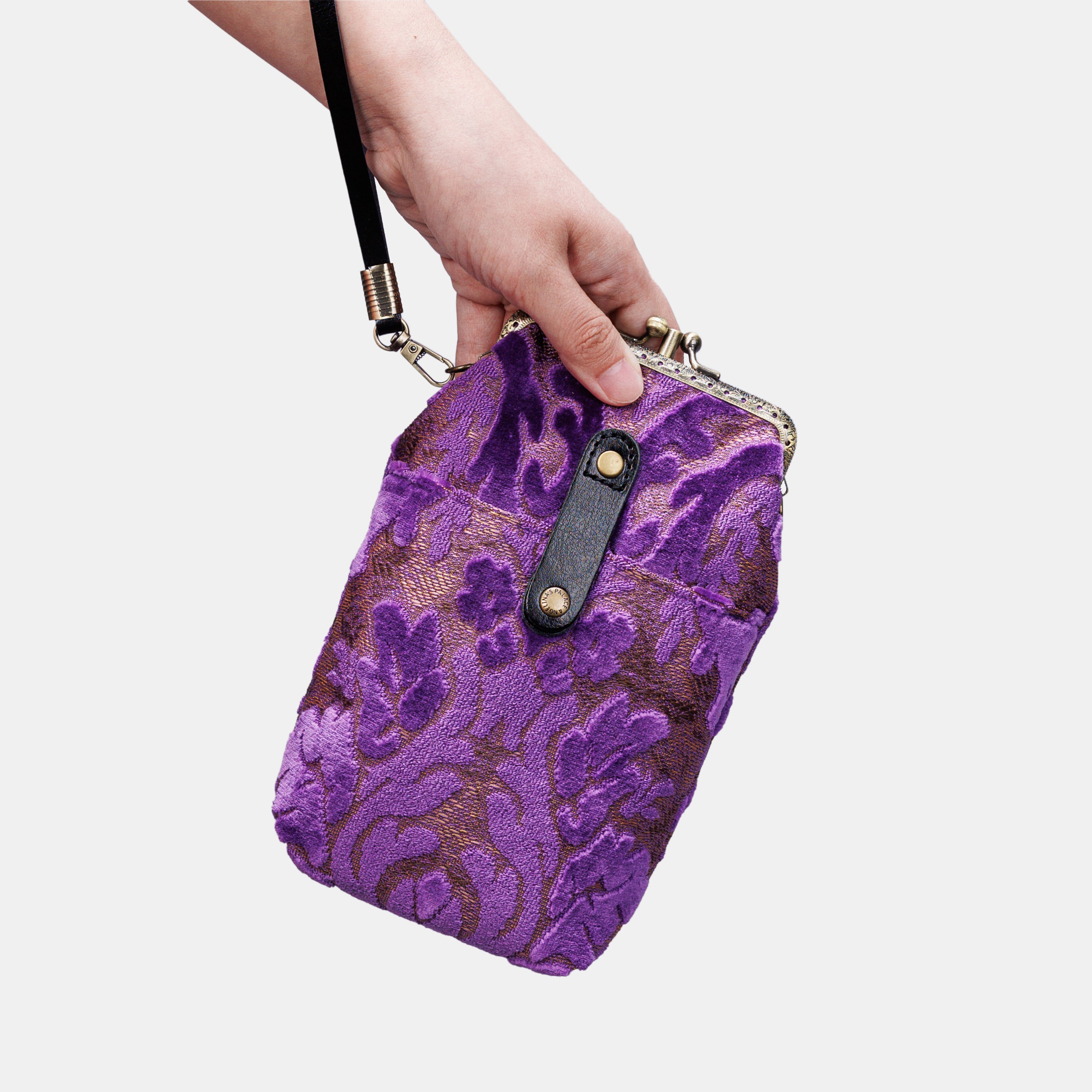 Burnout Velvet Purple Carpet Phone Case Carpetbag of America main