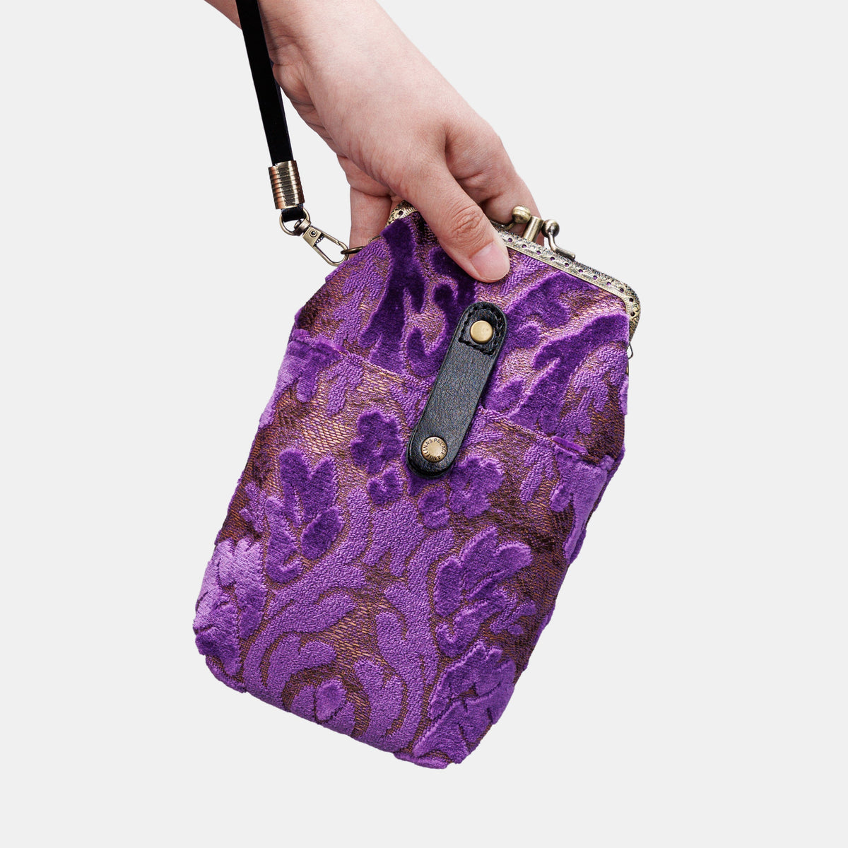 Burnout Velvet Purple Carpet Phone Case Carpetbag of America main