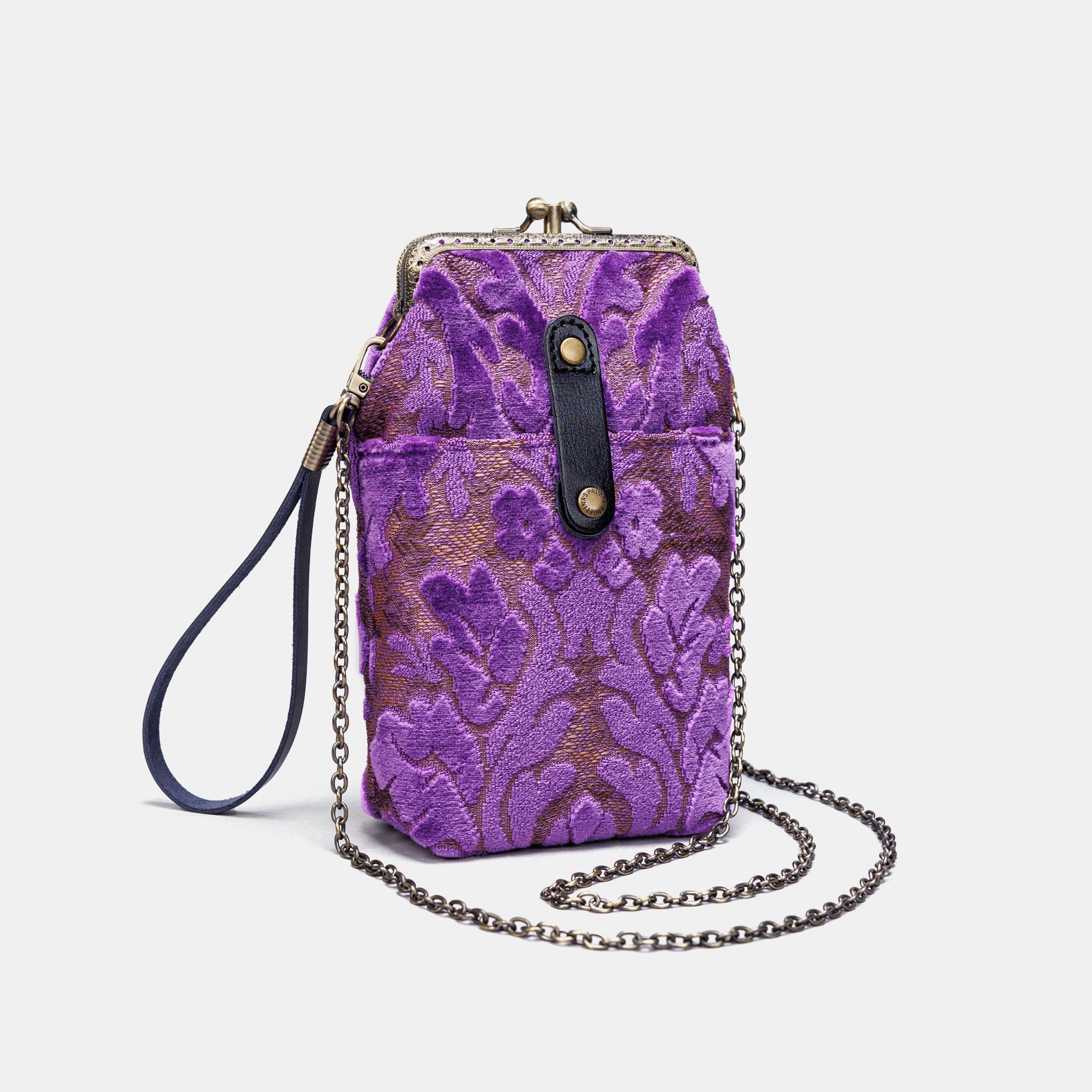 Burnout Velvet Purple Carpet Phone Case Carpetbag of America front side