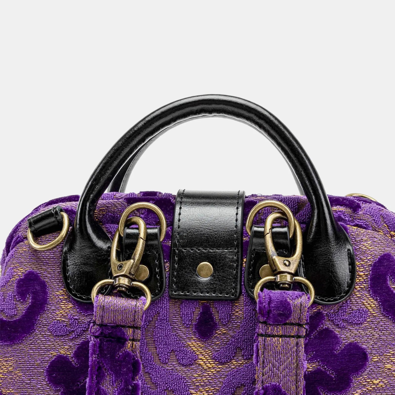 Burnout Velvet Purple Everyday Backpack of America details