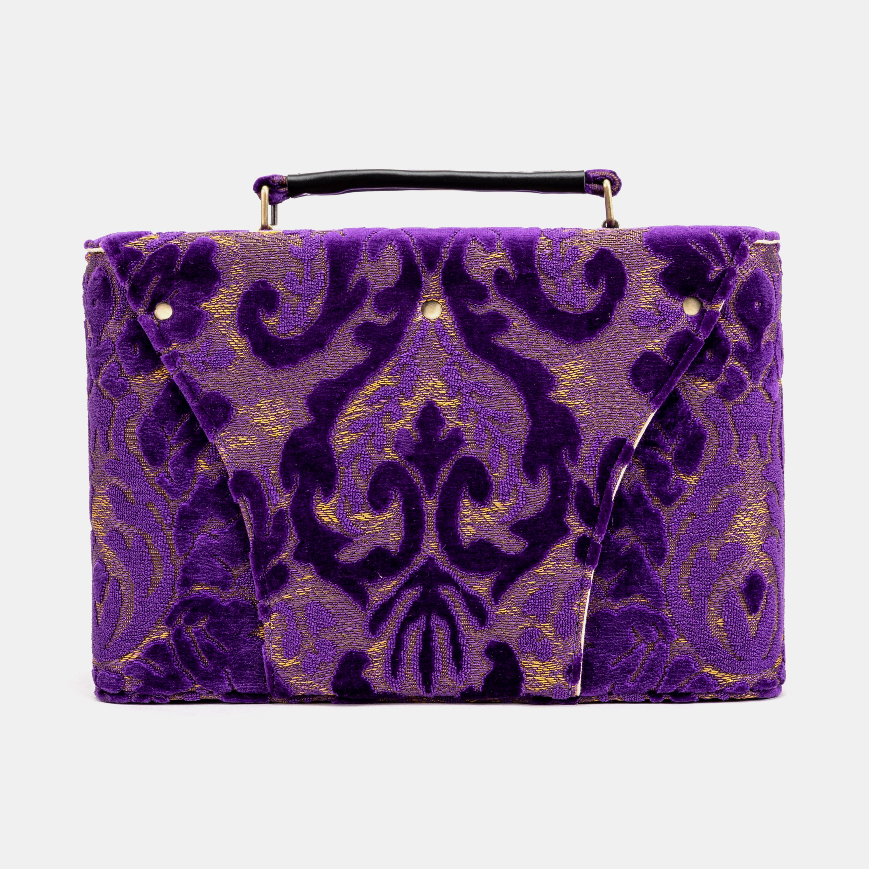 Burnout Velvet Purple Josephine Large Train Case back