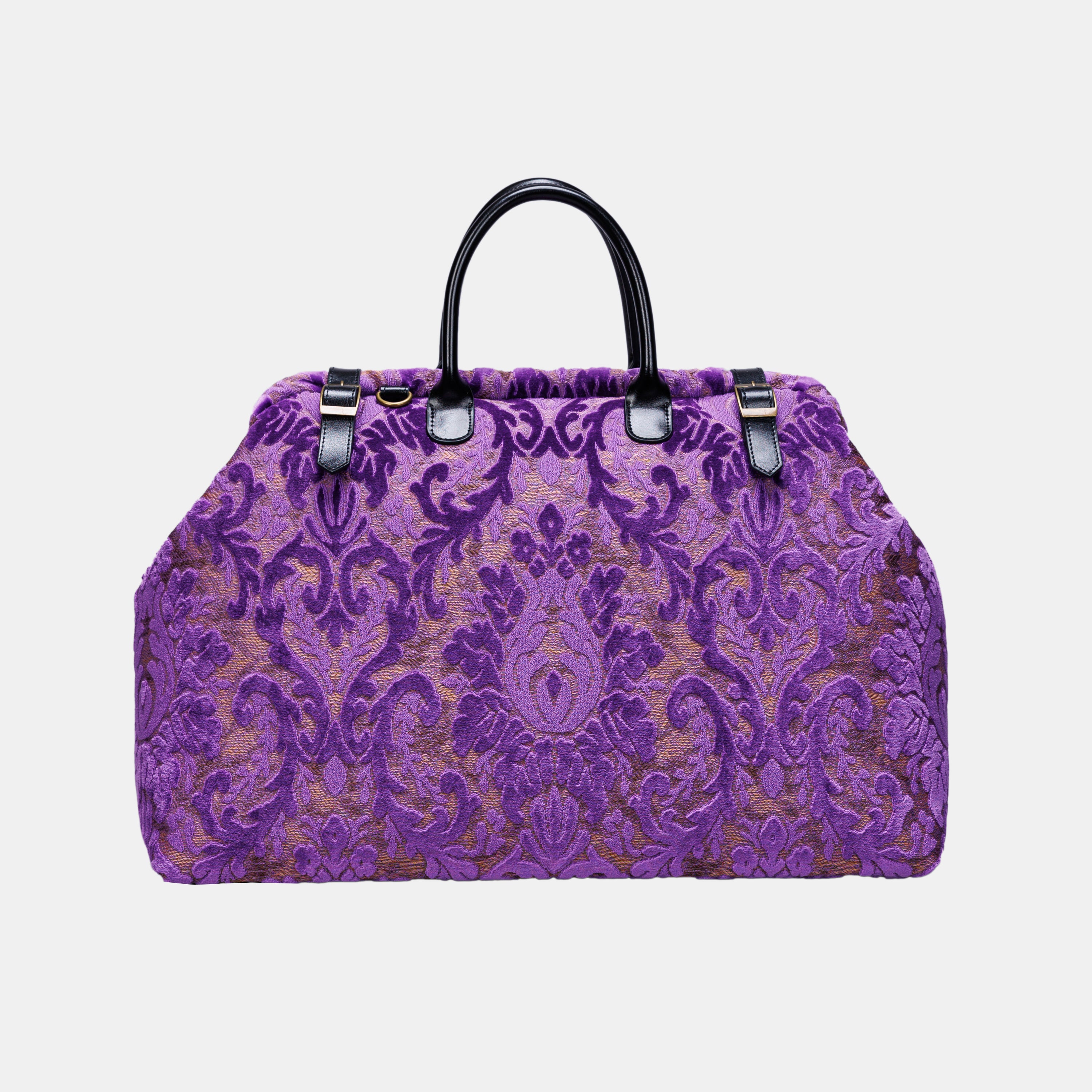Burnout Velvet Purple Large Carpetbag of America main