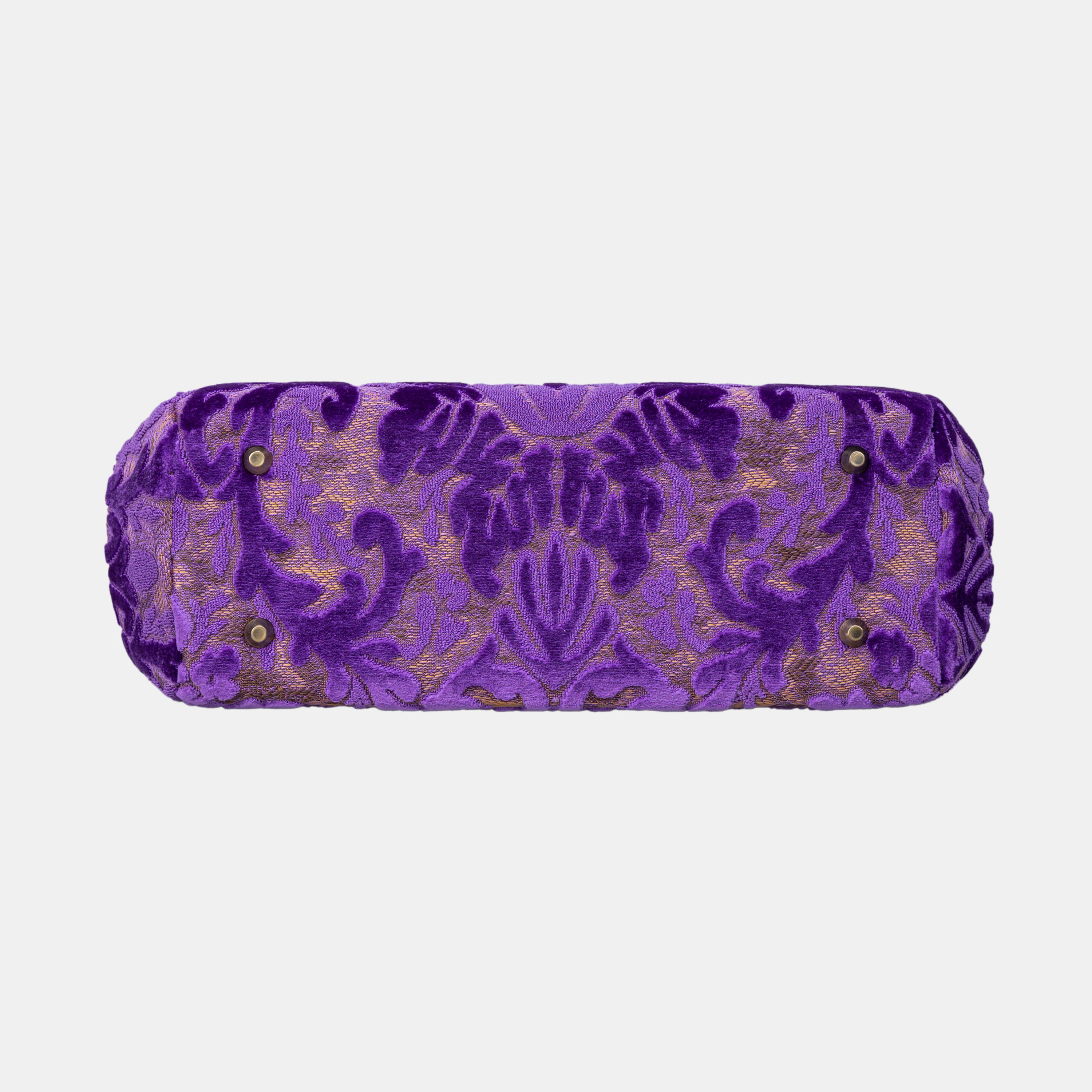 Burnout Velvet Purple Shoulder Bag bottom