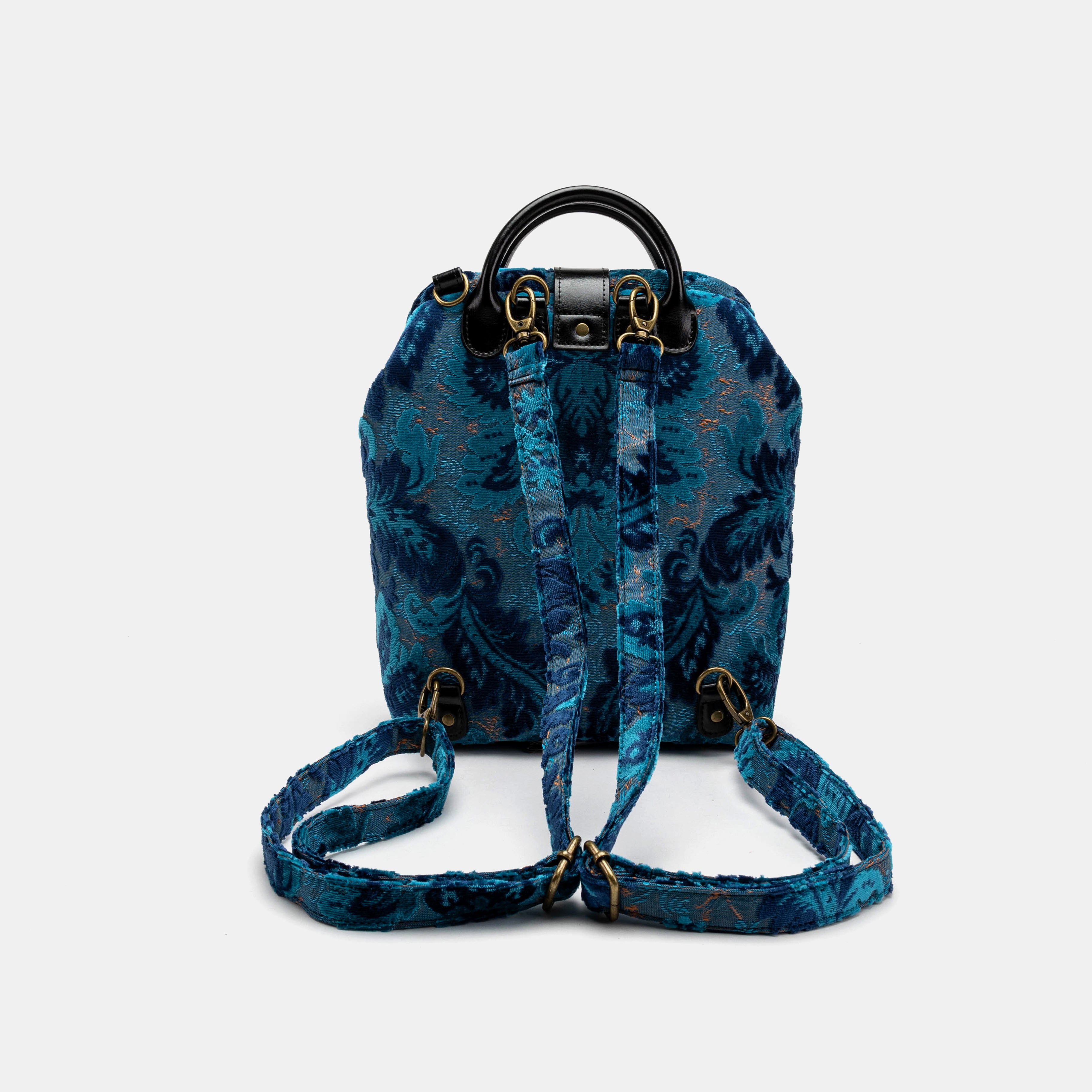 Burnout Velvet Revival Aqua Everyday Backpack of America back