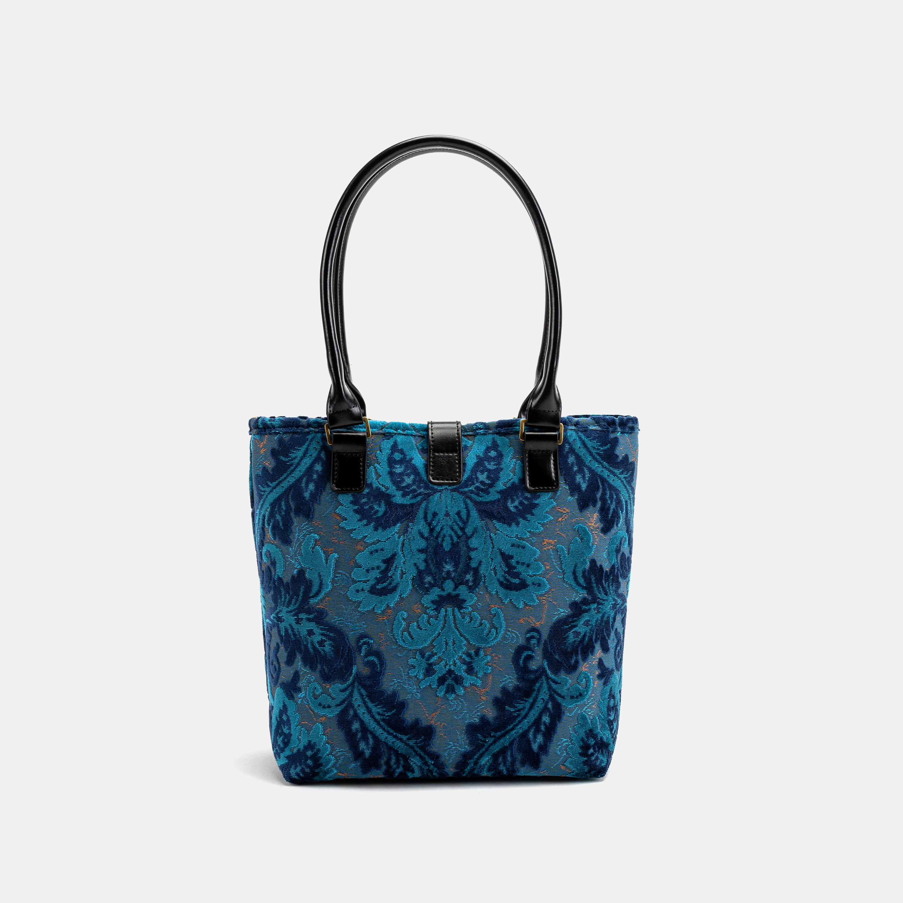 Burnout Velvet Revival Aqua Everyday Tote Bag of America back