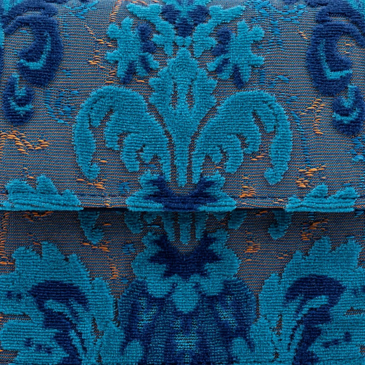 Burnout Velvet Revival Aqua Flap Crossbody Bag of America pattern