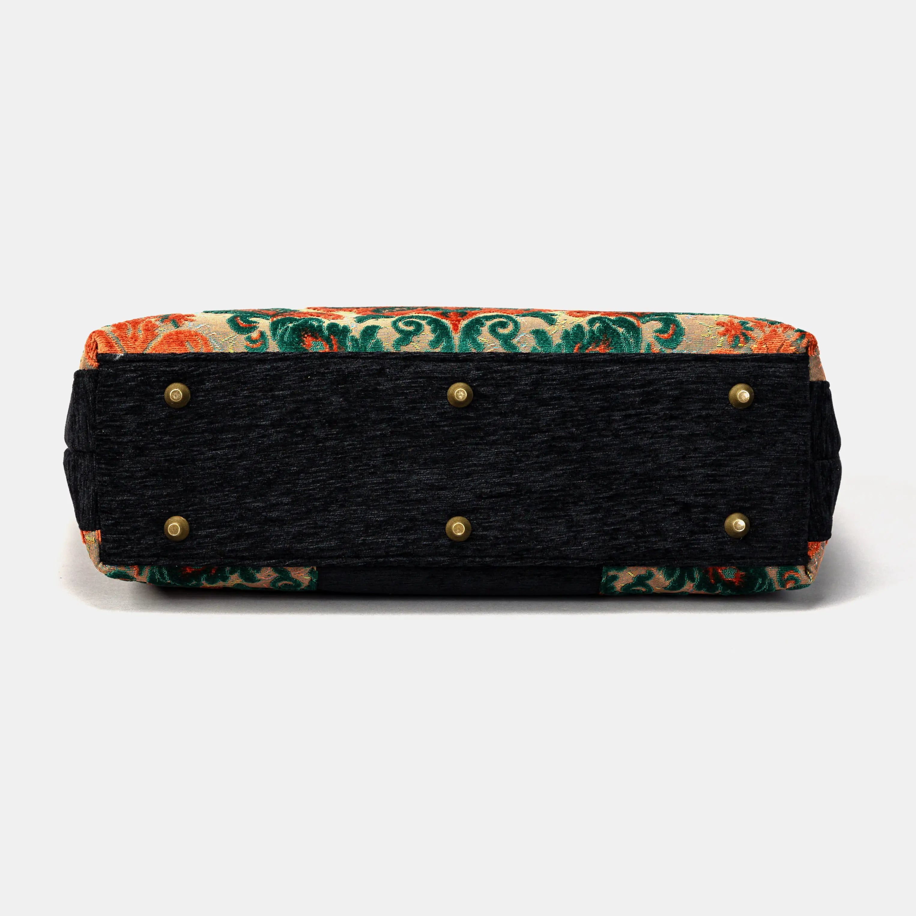 Burnout Velvet Revival Jade Laptop Work Bag of America bottom