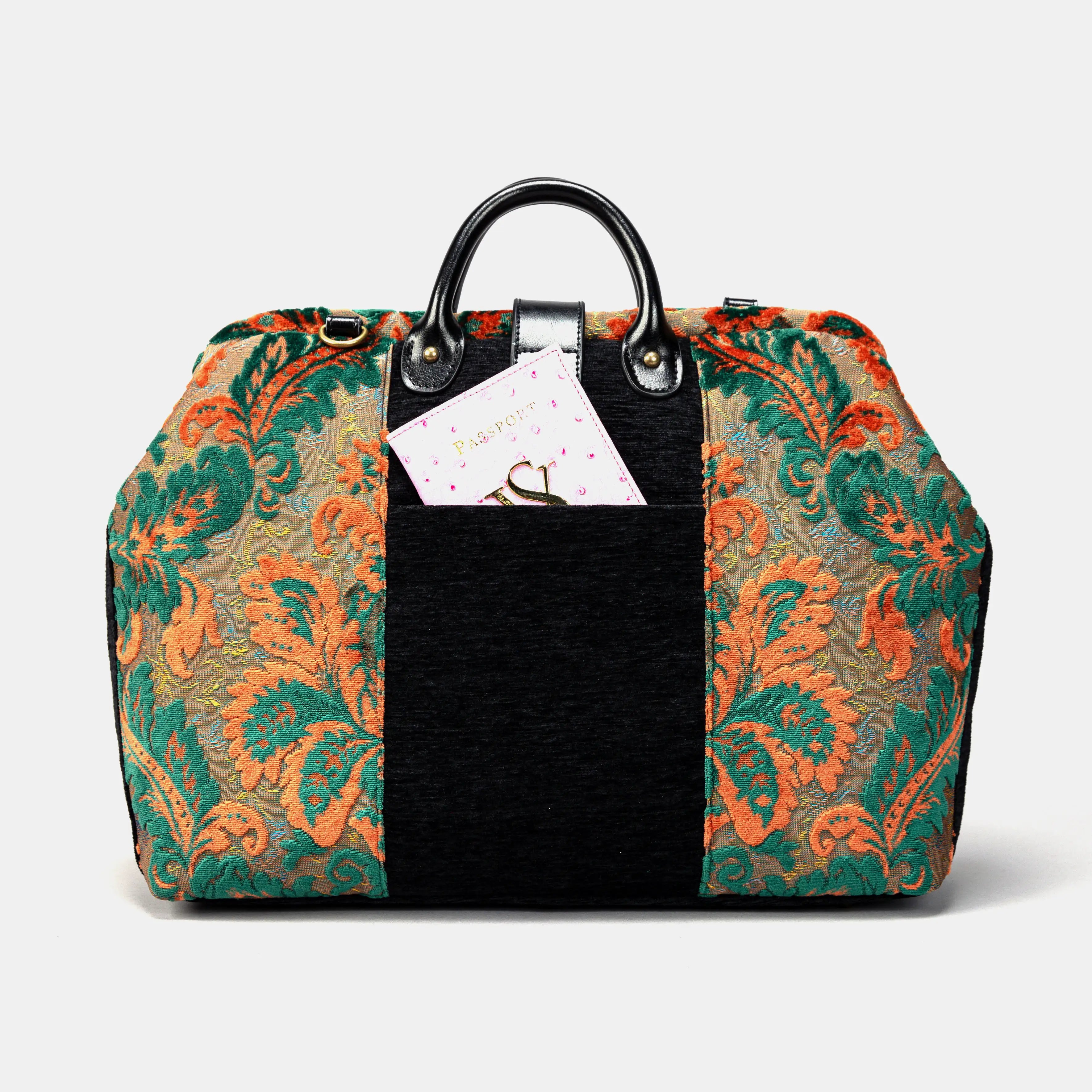 Burnout Velvet Revival Jade Laptop Work Bag of America back