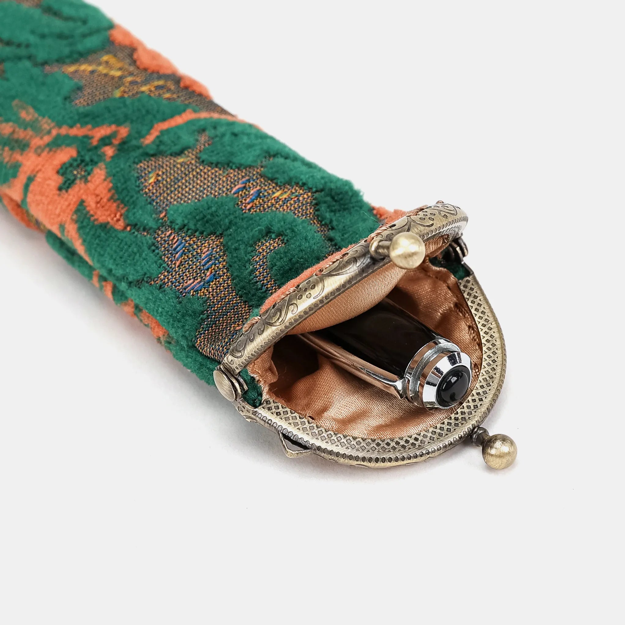 Burnout Velvet Revival Jade Solo Pen Case of America open