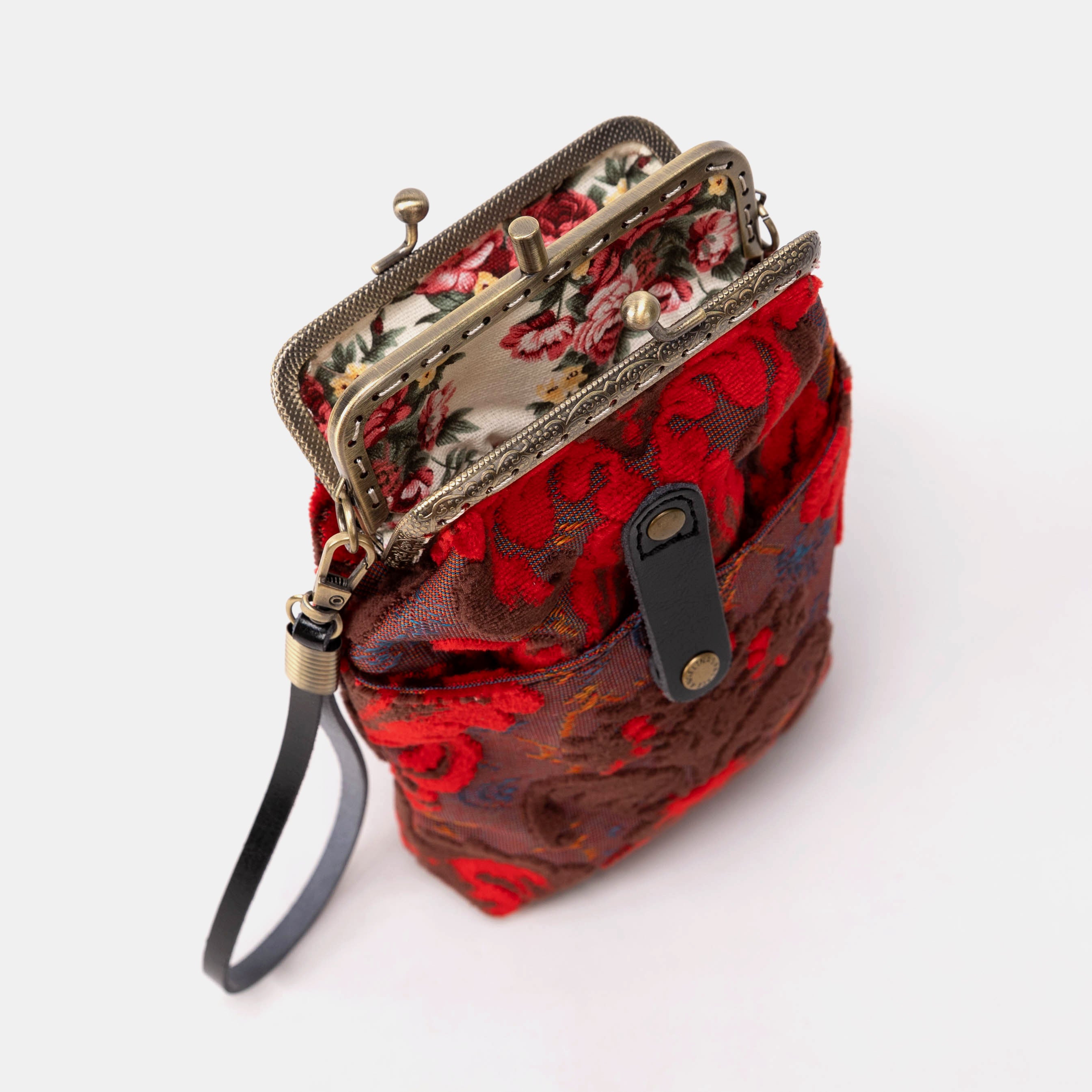 Burnout Velvet Revival Scarlet Carpet Phone Case Carpetbag of America open mouth