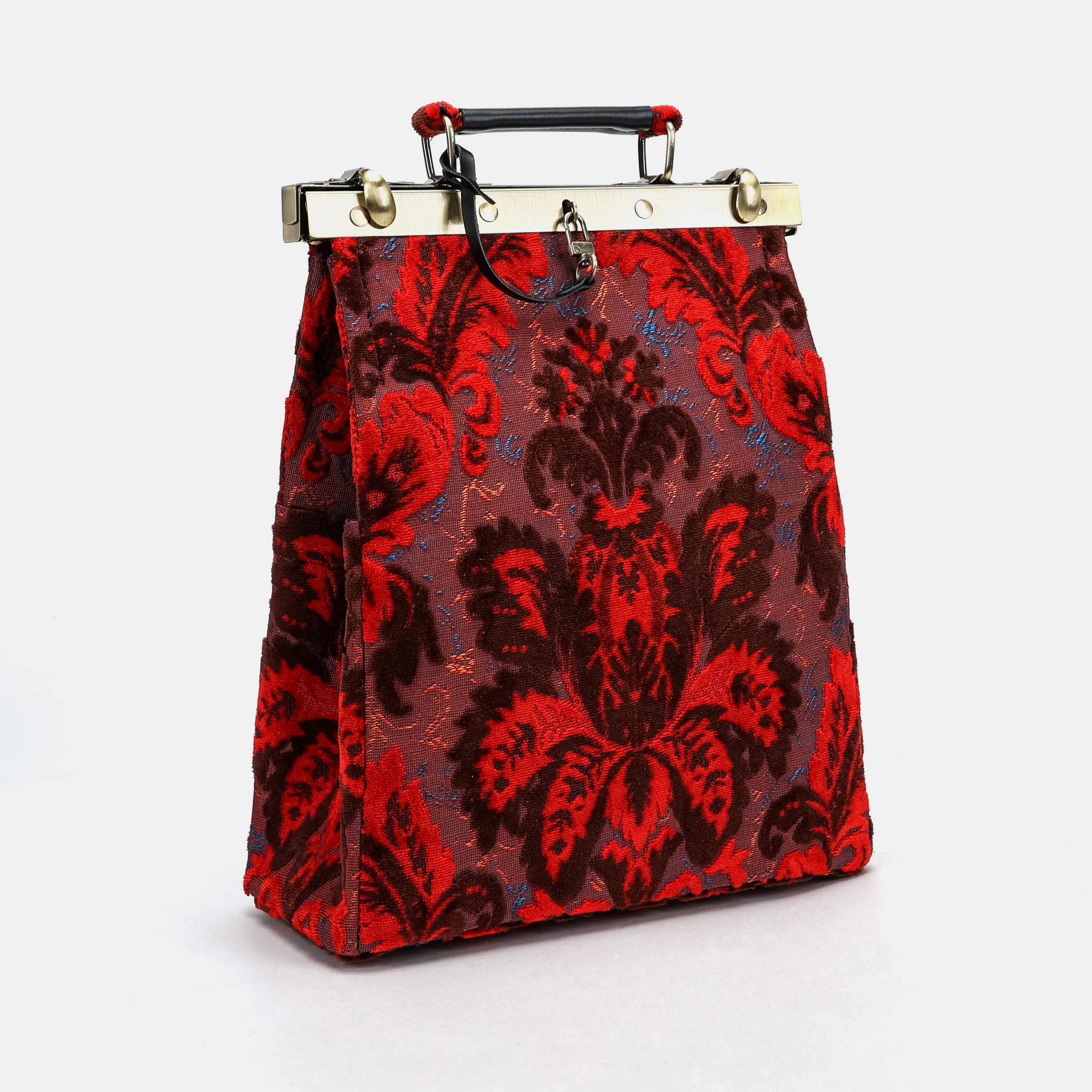 Burnout Velvet Revival Scarlet Helena Carpet Gladstone Backpack side