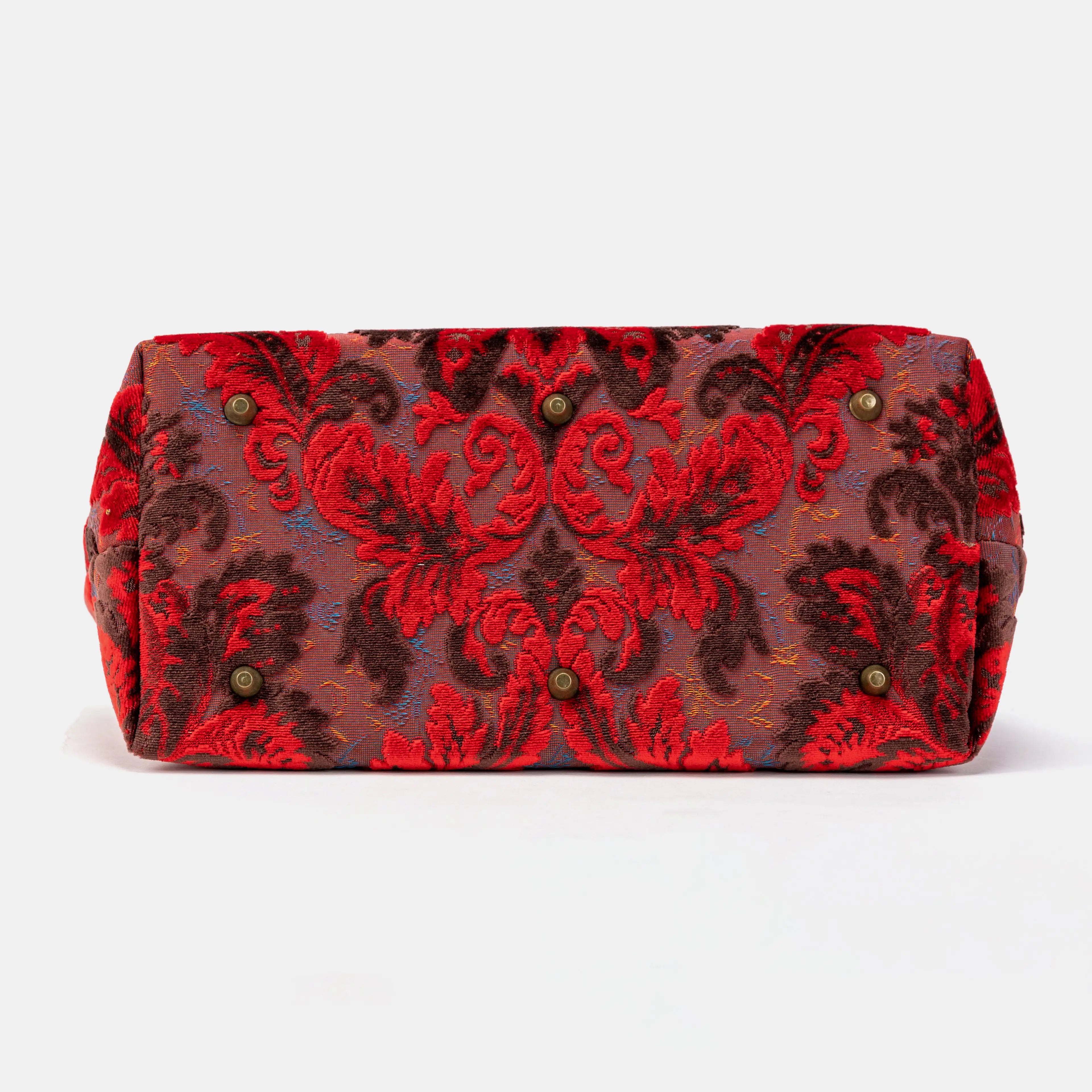 Burnout Velvet Revival Scarlet Knitting Project Bag of America bottom