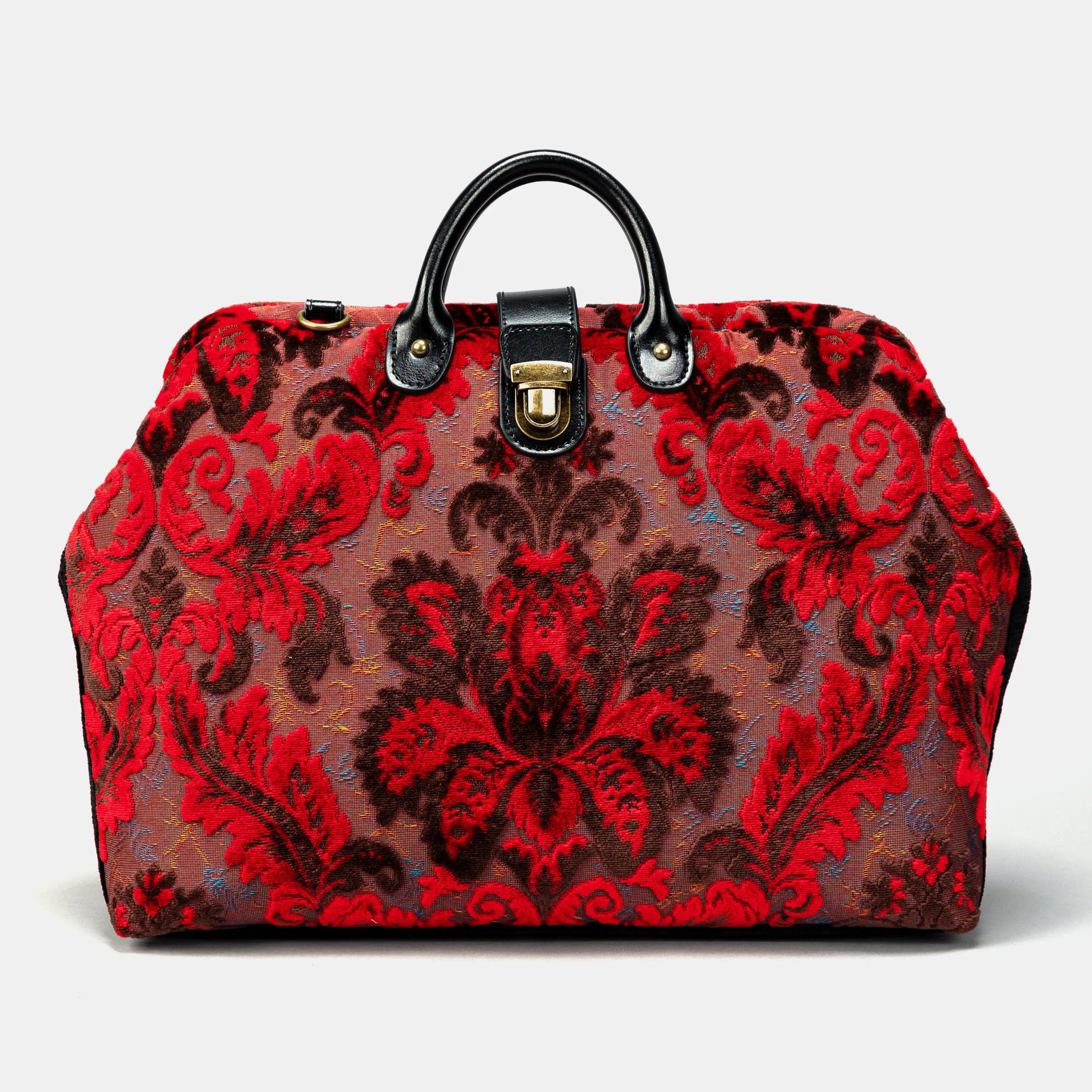 Burnout Velvet Revival Scarlet Laptop Work Bag of America main