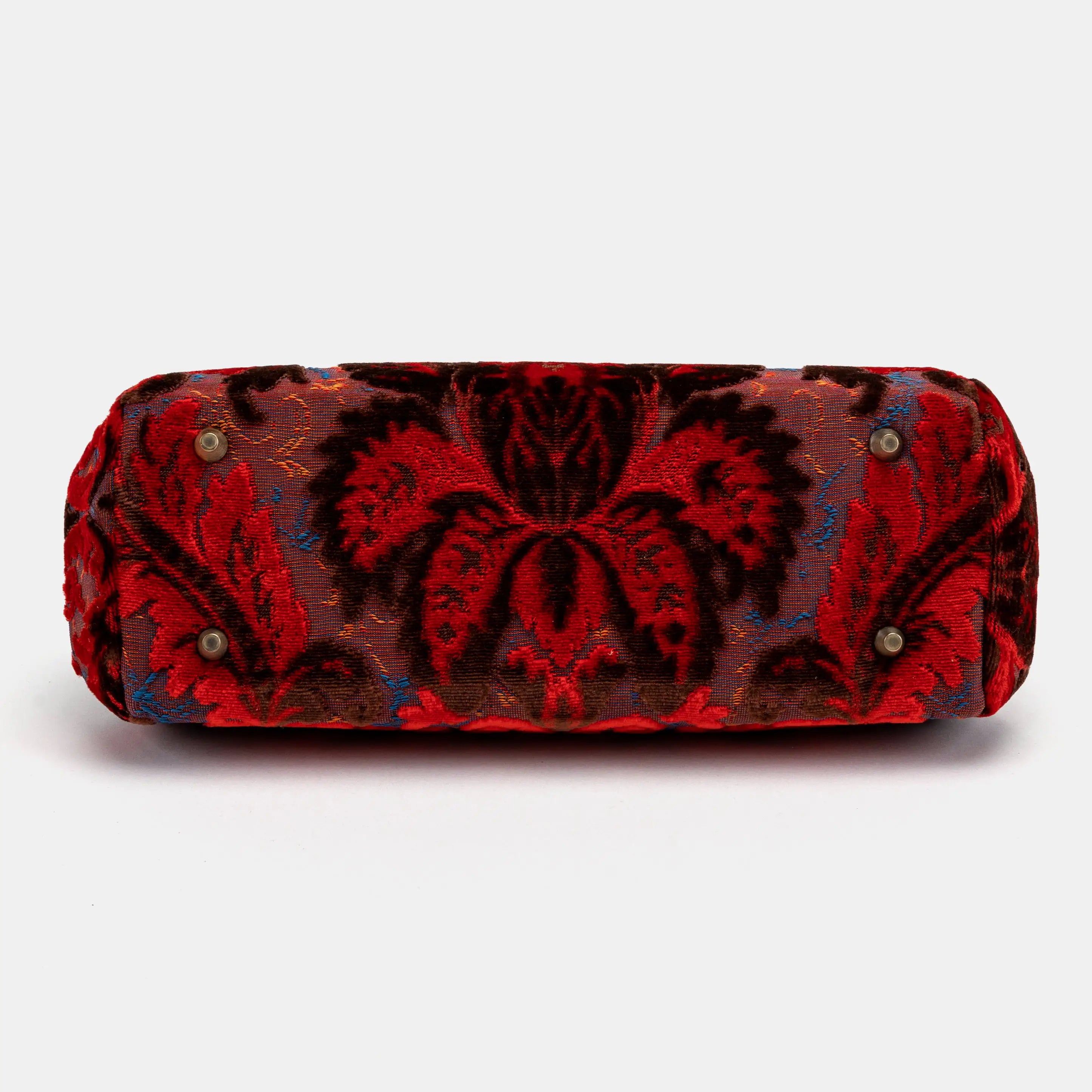 Burnout Velvet Revival Scarlet Shoulder Bag of America bottom