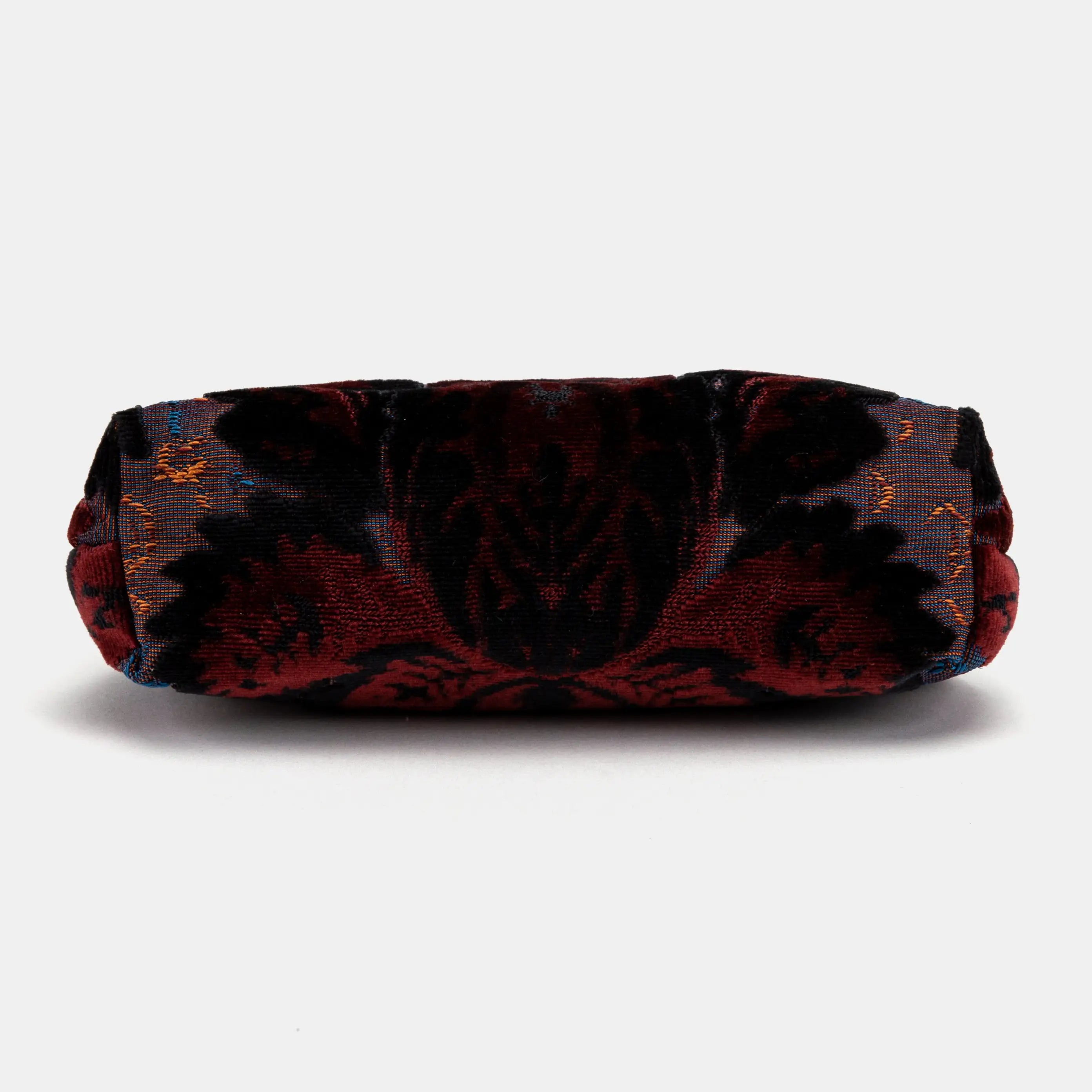 Burnout Velvet Revival Sephia Alma Clutch bottom