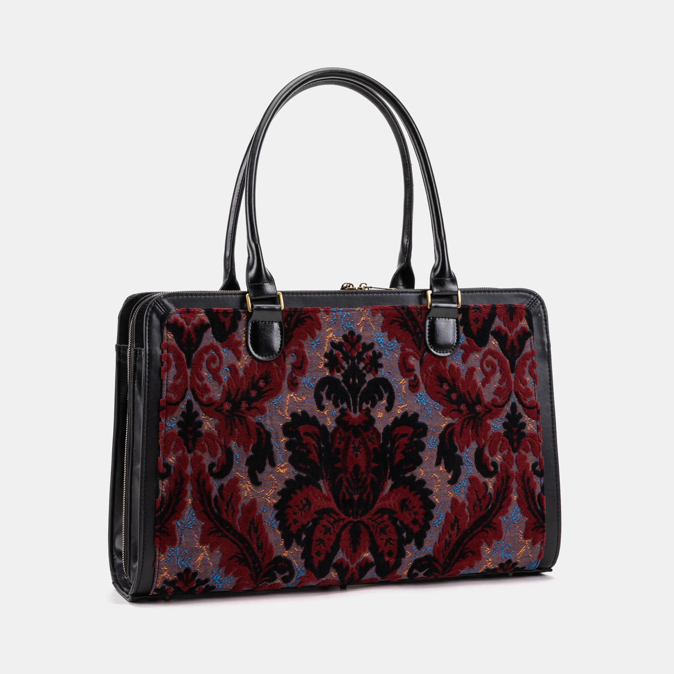 Burnout Velvet Revival Sephia Business Tote of America main