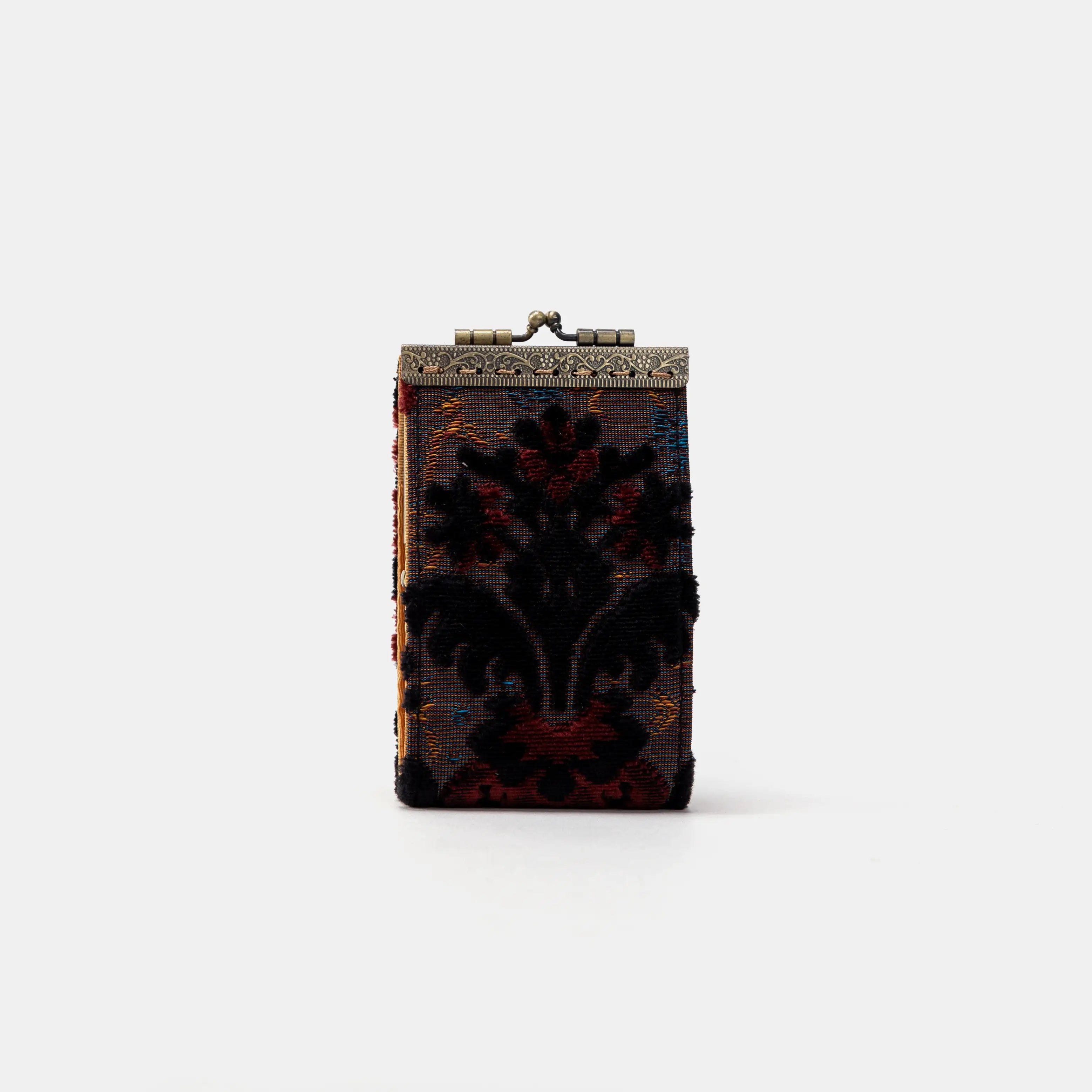 Burnout Velvet Revival Sephia Card Wallet of America Front