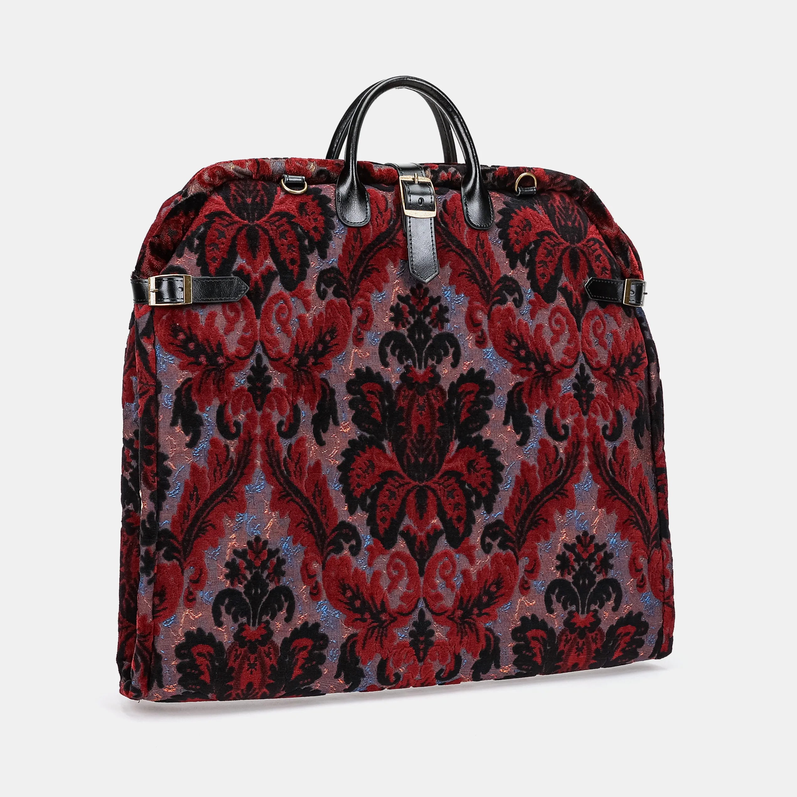 Burnout Velvet Revival Sephia Carpet Garment Bag Carpetbag of America front