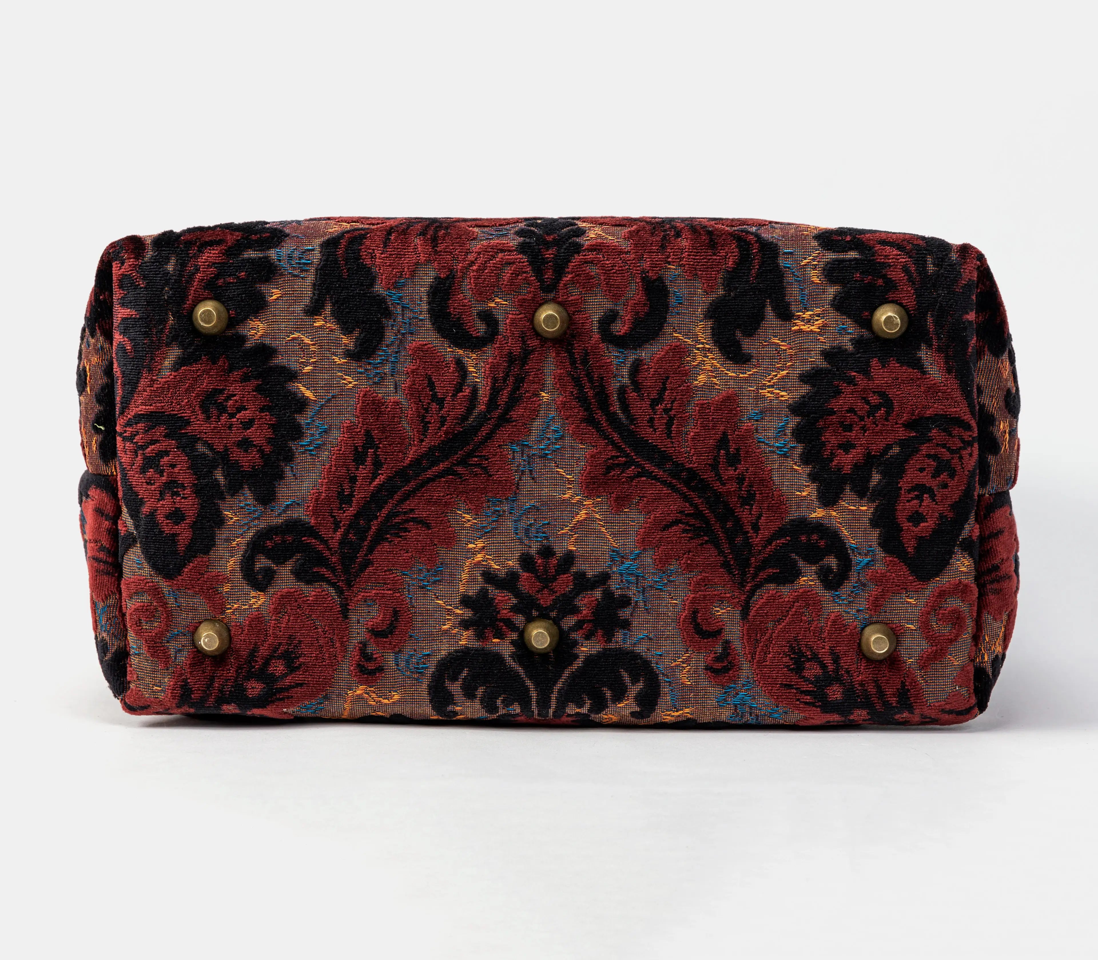 Burnout Velvet Revival Sephia Carpet Laptop Backpack of America bottom