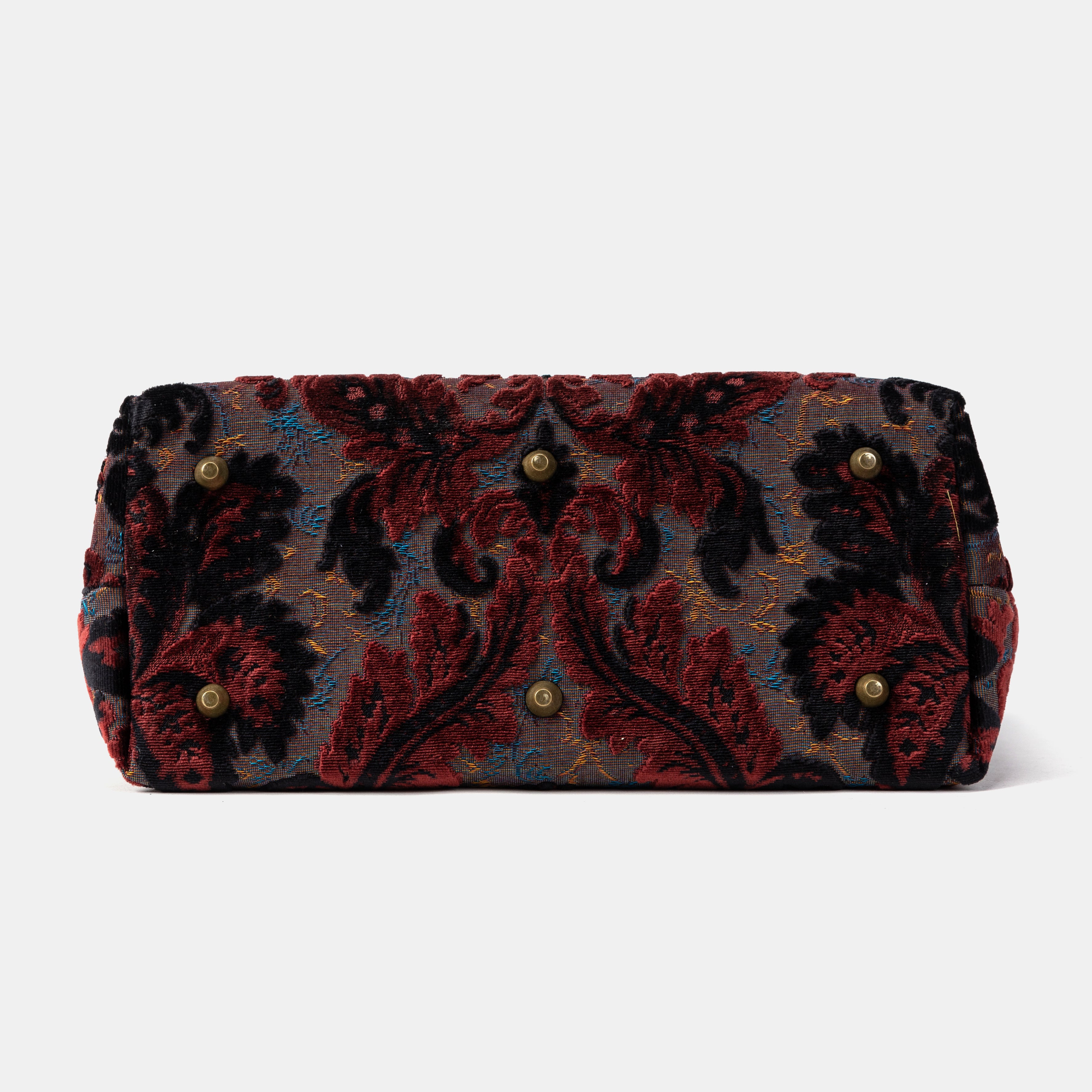 Burnout Velvet Revival Sephia Carpet Tote Shopper of America bottom