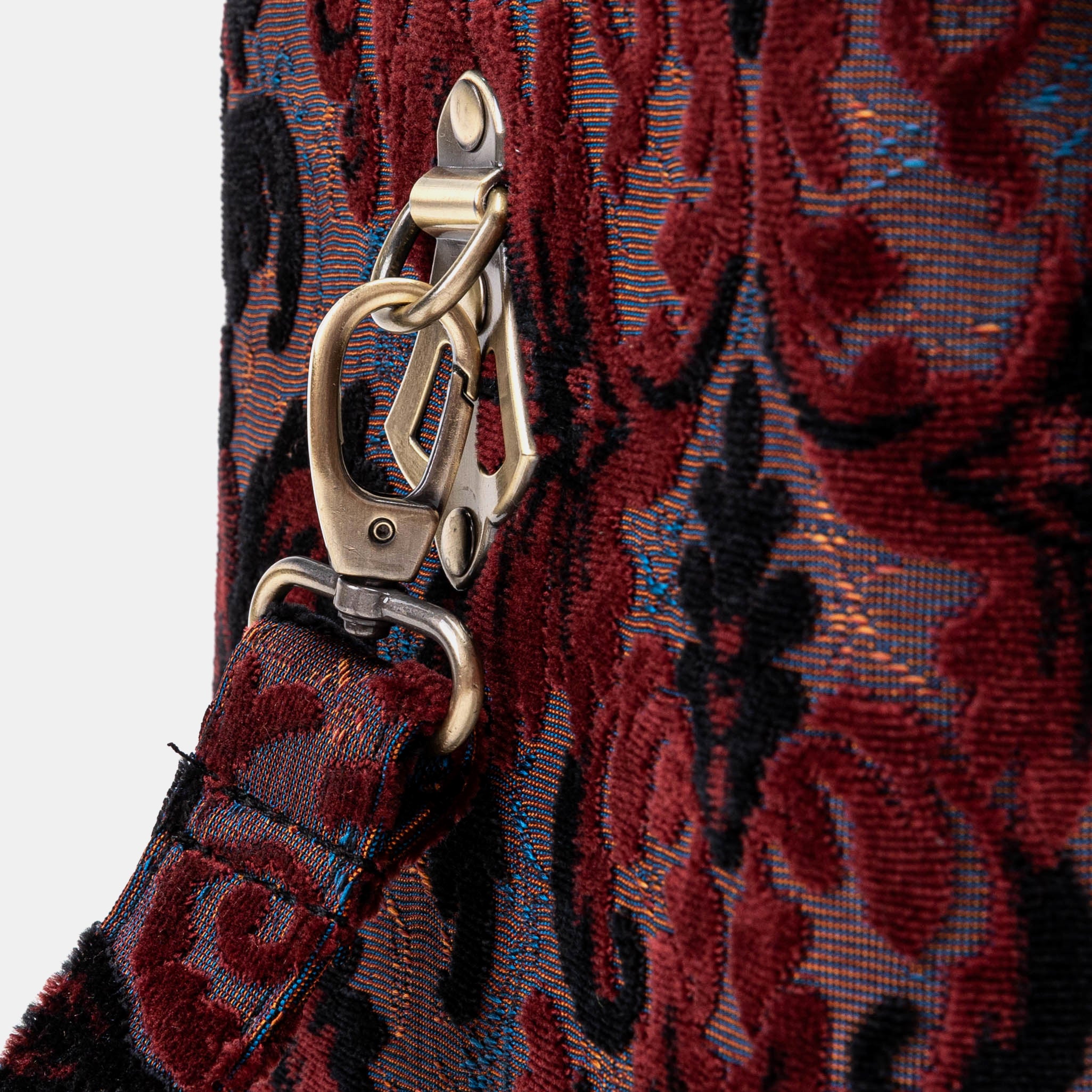 Burnout Velvet Revival Sephia Josephine Large Train Case detail
