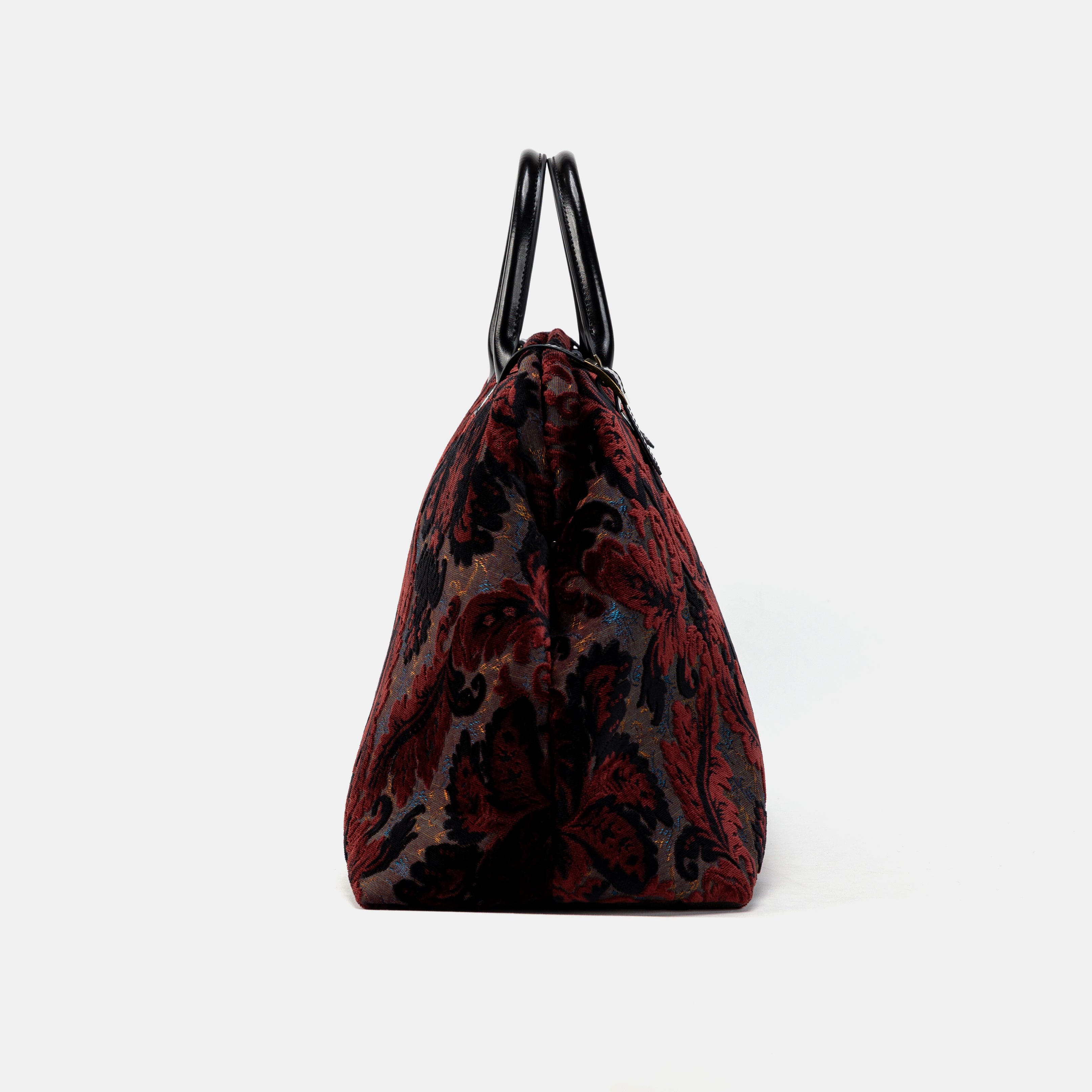 Burnout Velvet Revival Sephia Large Carpetbag of America side