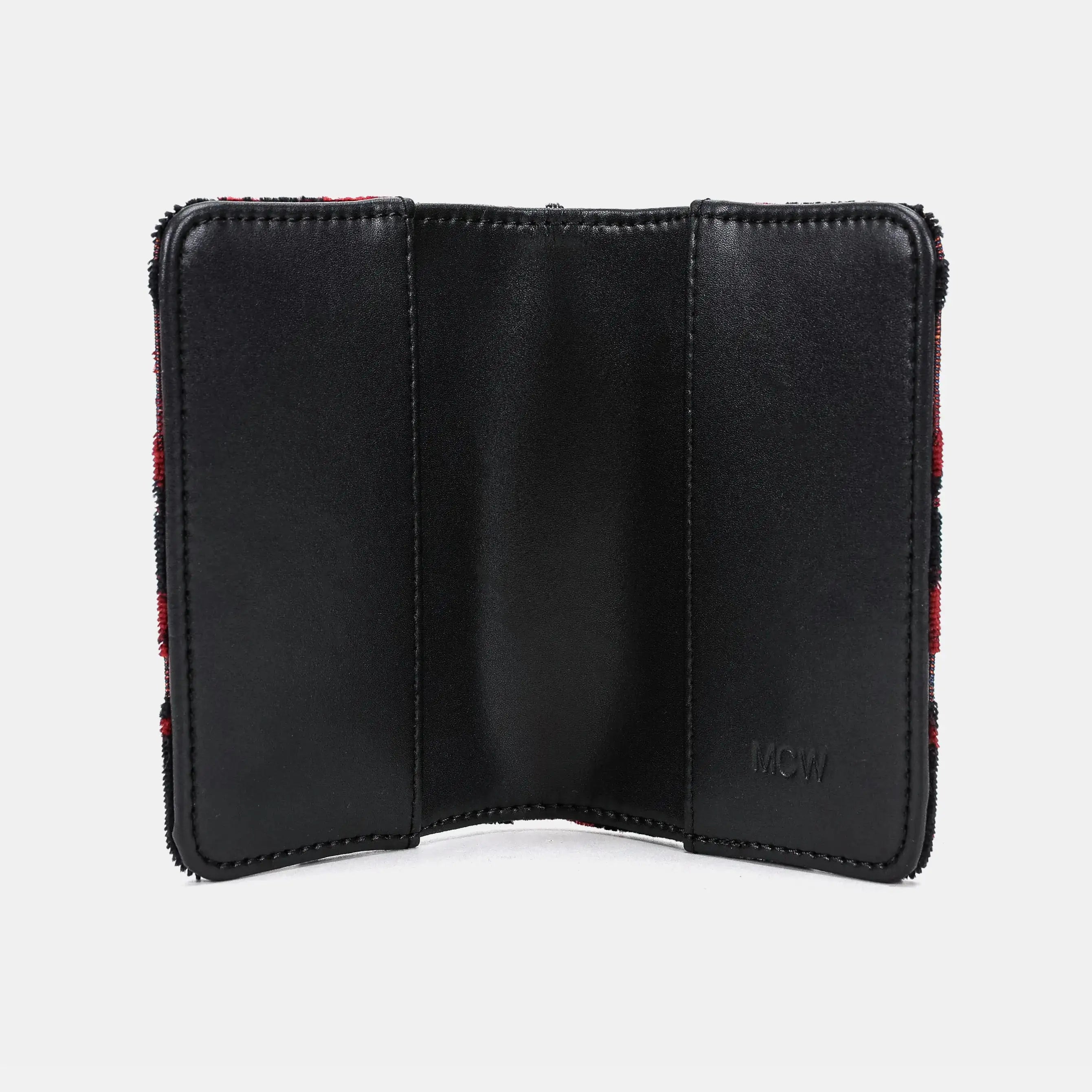 Burnout Velvet Revival Sephia Passport Cover of America open