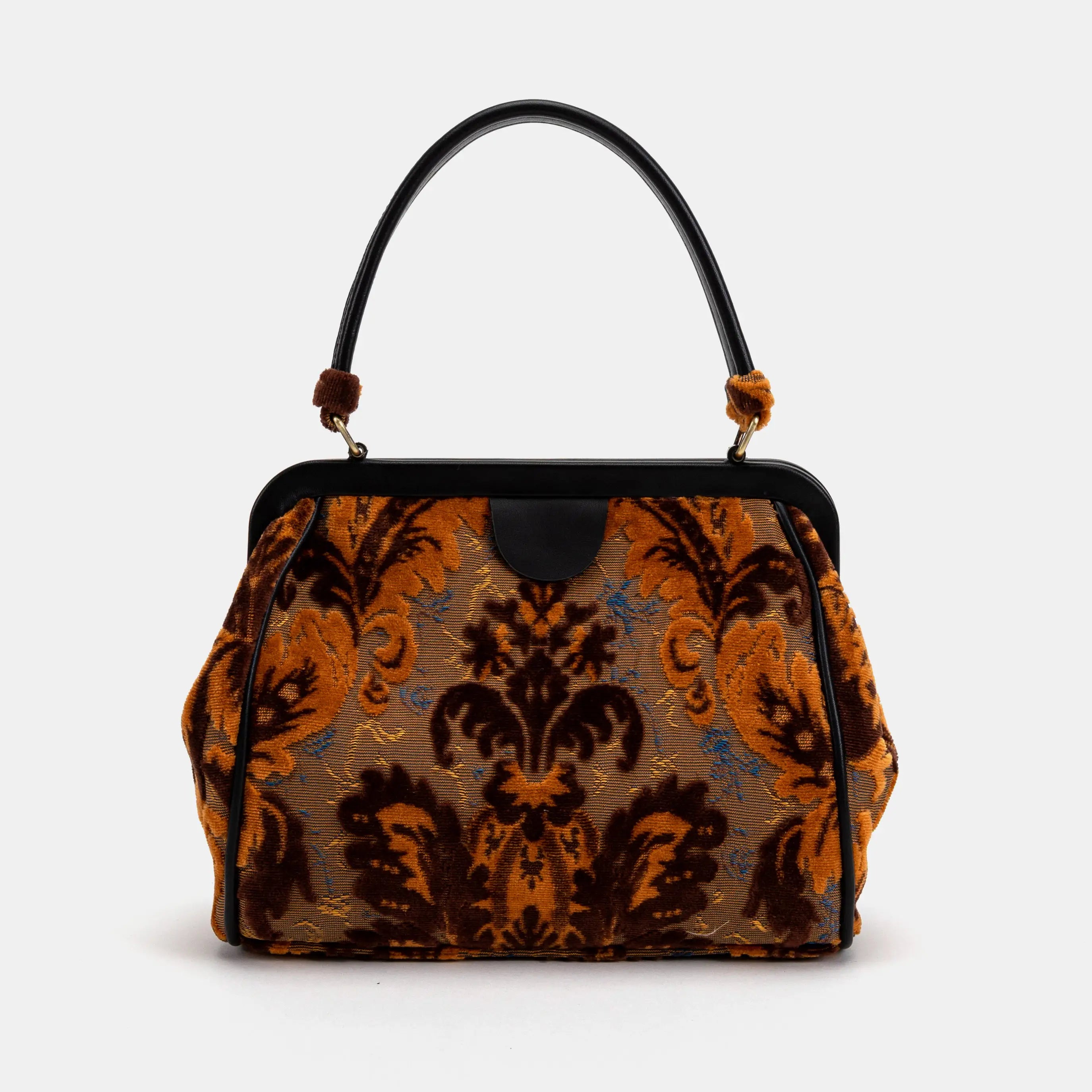Burnout Velvet Revival Sienna Alma Carpet Bag of America front