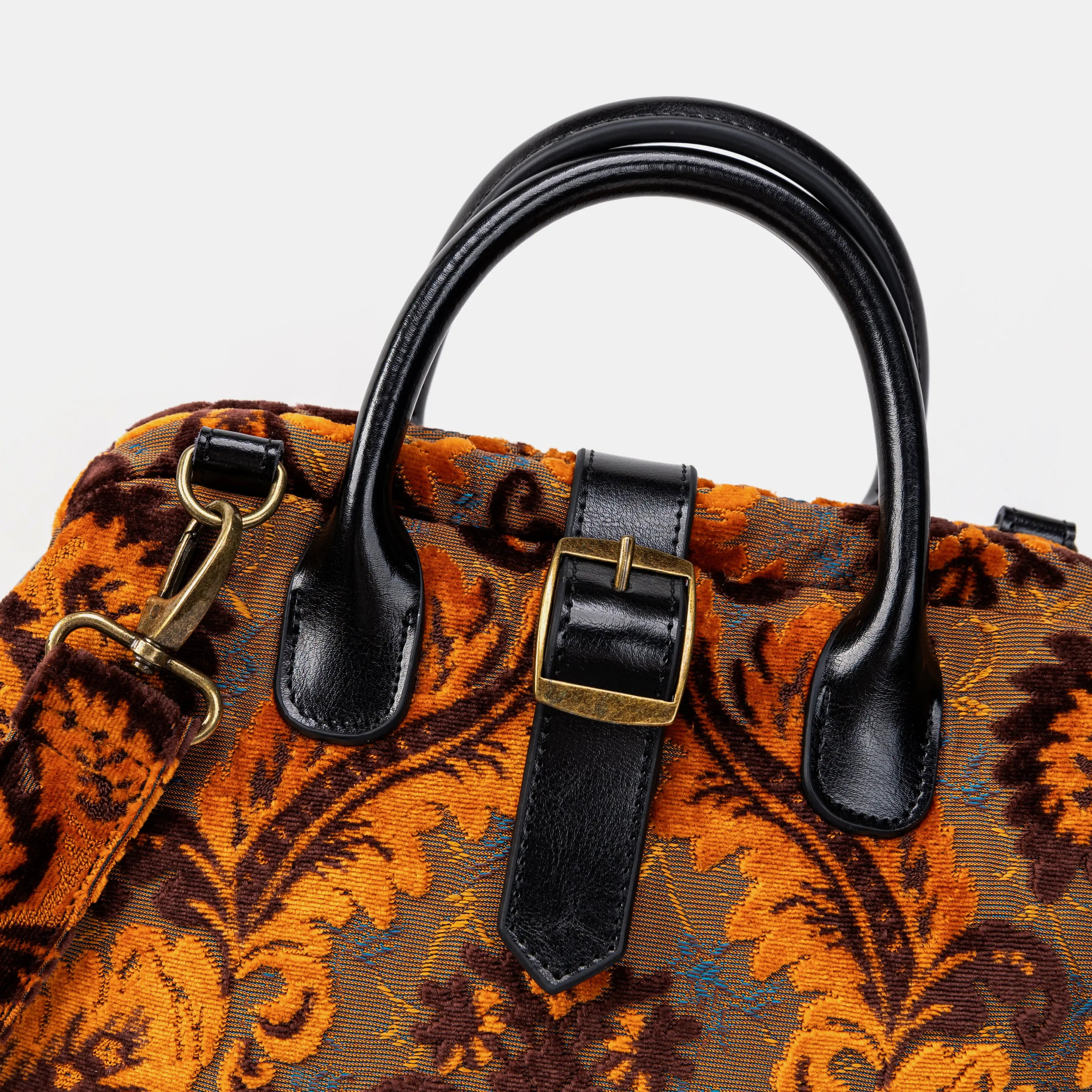 Burnout Velvet Revival Sienna Carpet Laptop Backpack of America details