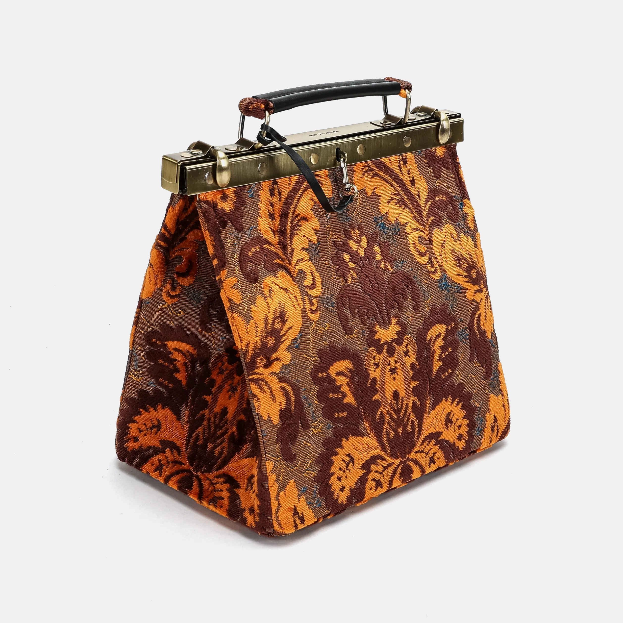 Burnout Velvet Revival Sienna Cecile Carpet Purse Gladstone Bag side