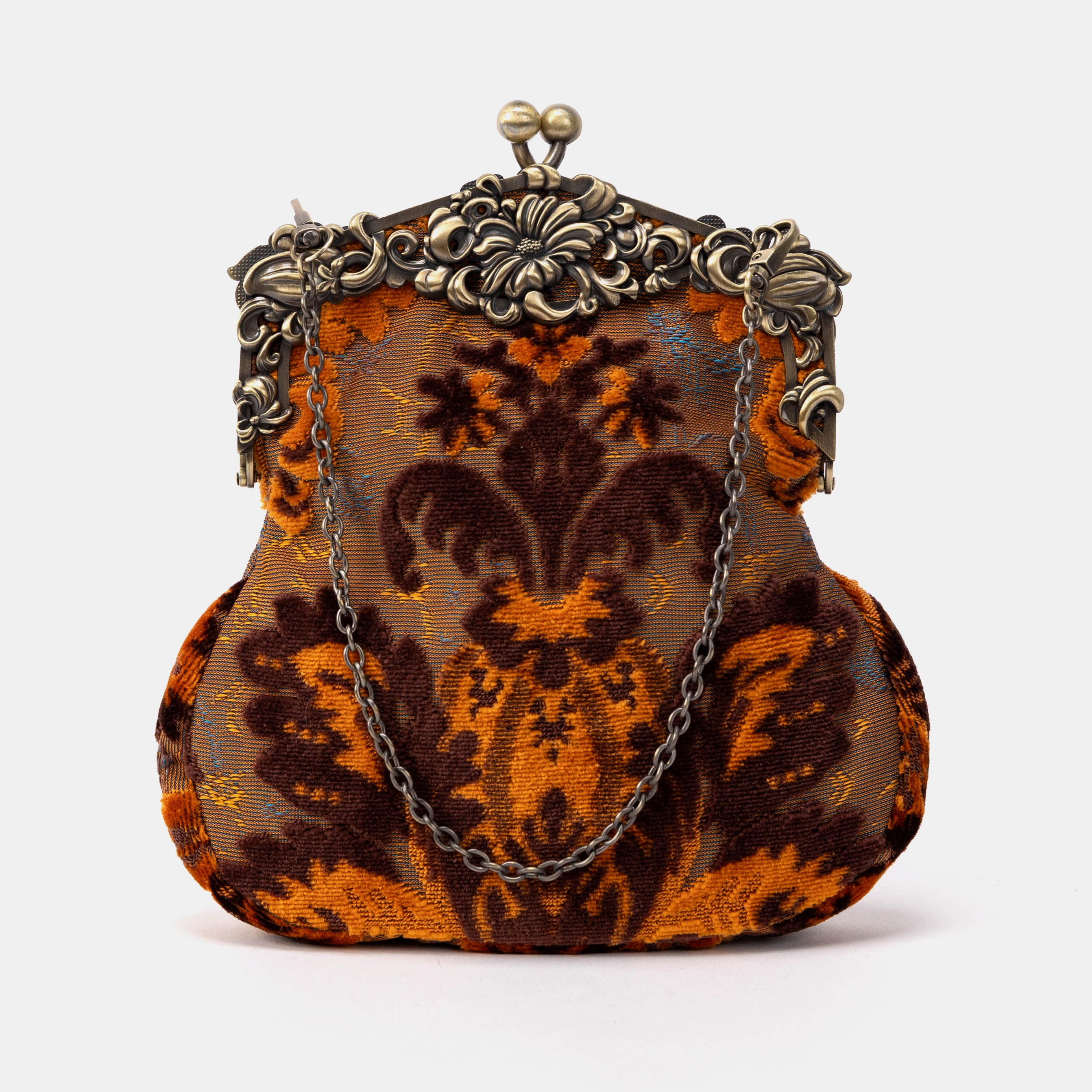 Burnout Velvet Revival Sienna Chatelaine Purse Large of America front