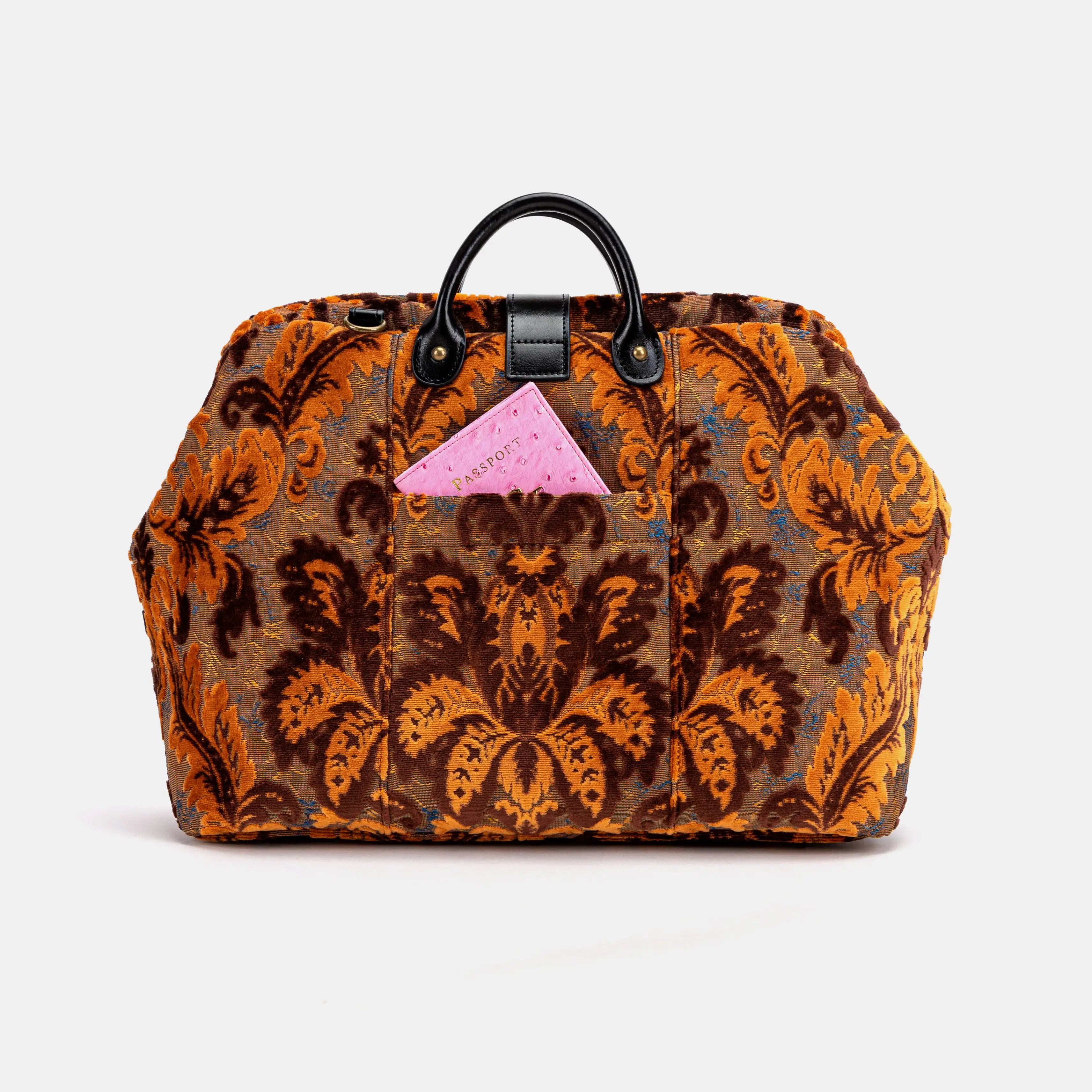 Burnout Velvet Revival Sienna Laptop Work Bag of America back