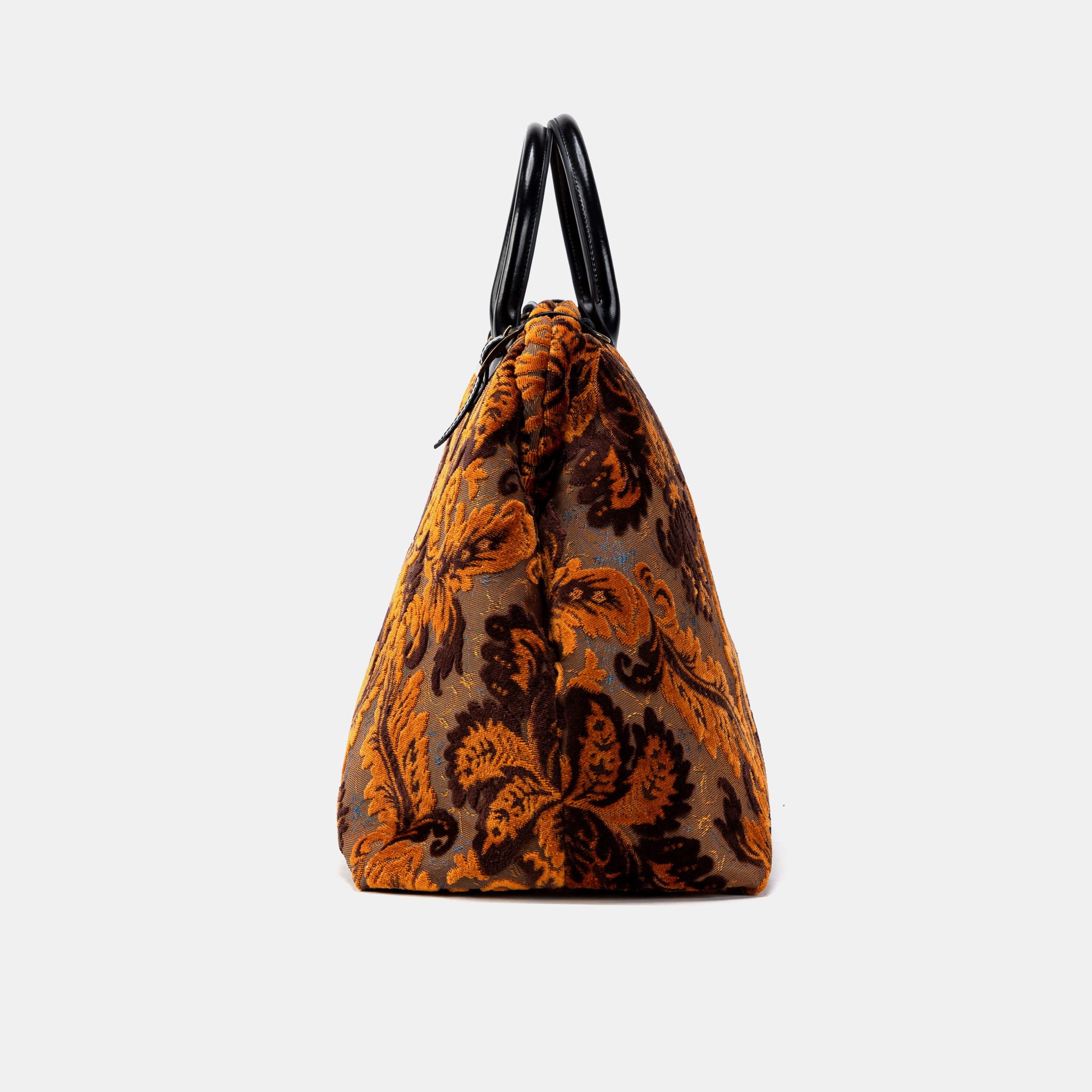 Burnout Velvet Revival Sienna Large Carpetbag of America side
