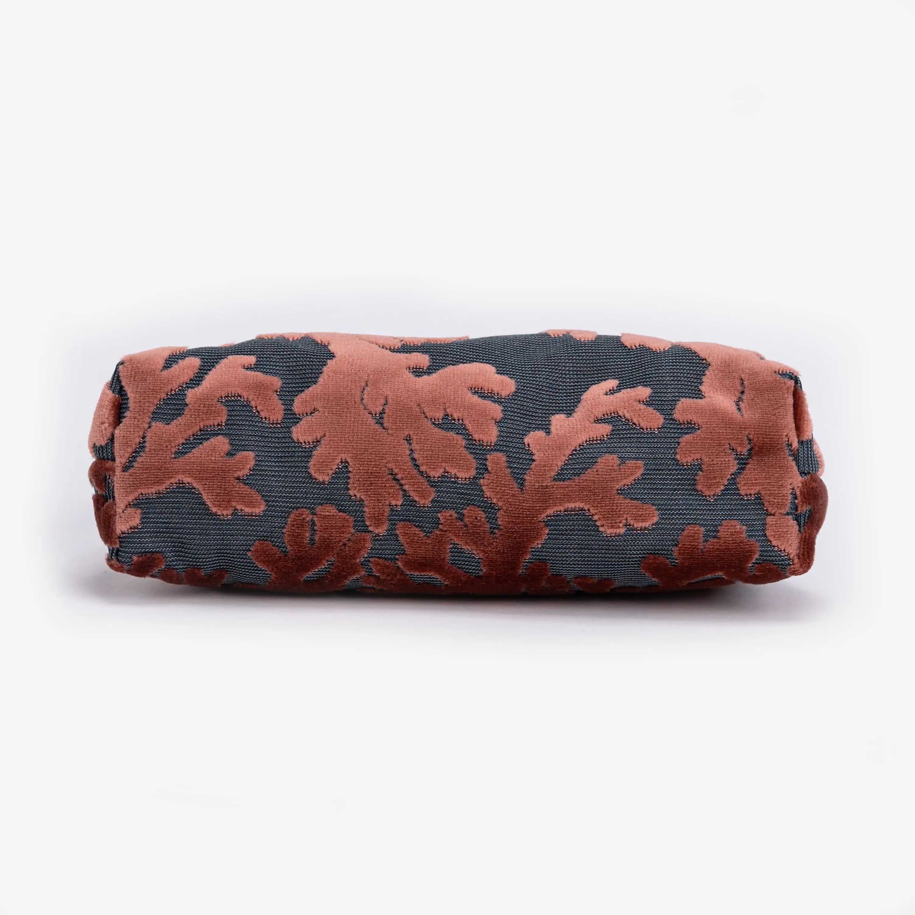Burnout Velvet St Tropez Scuba Coral Alma Evening Clutch bottom