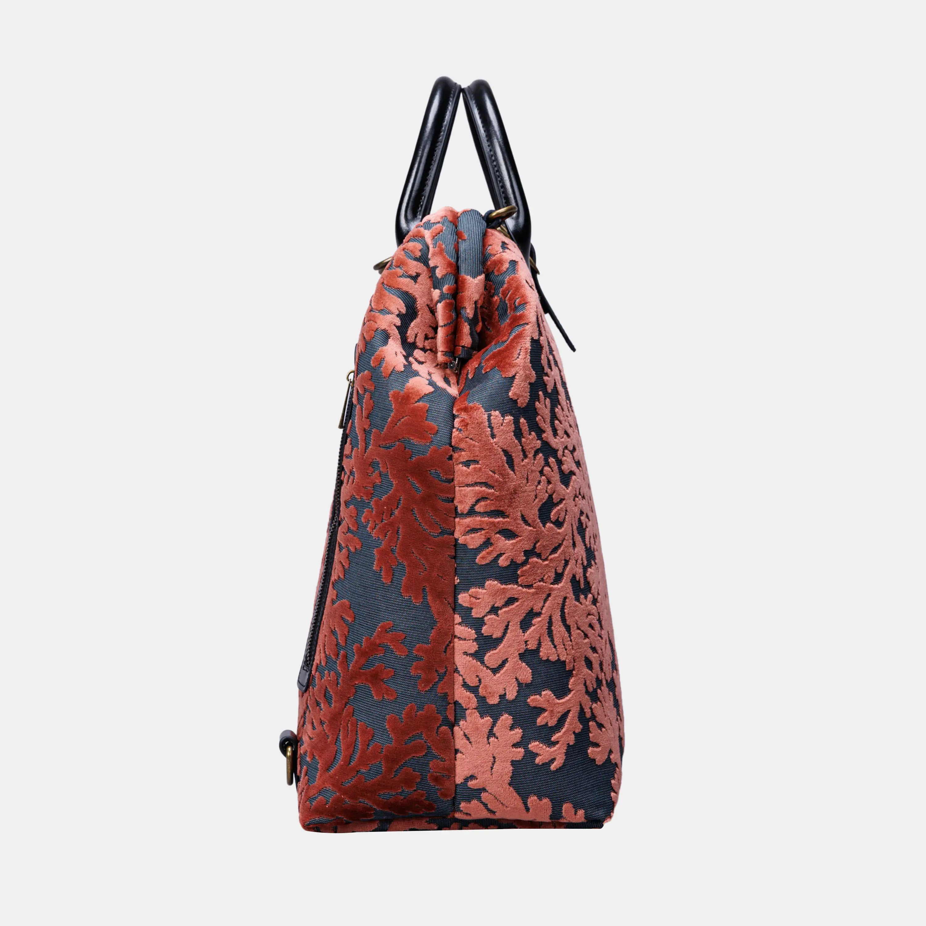 St Tropez Scuba Coral Carpet Laptop Backpack Carpetbag of America side