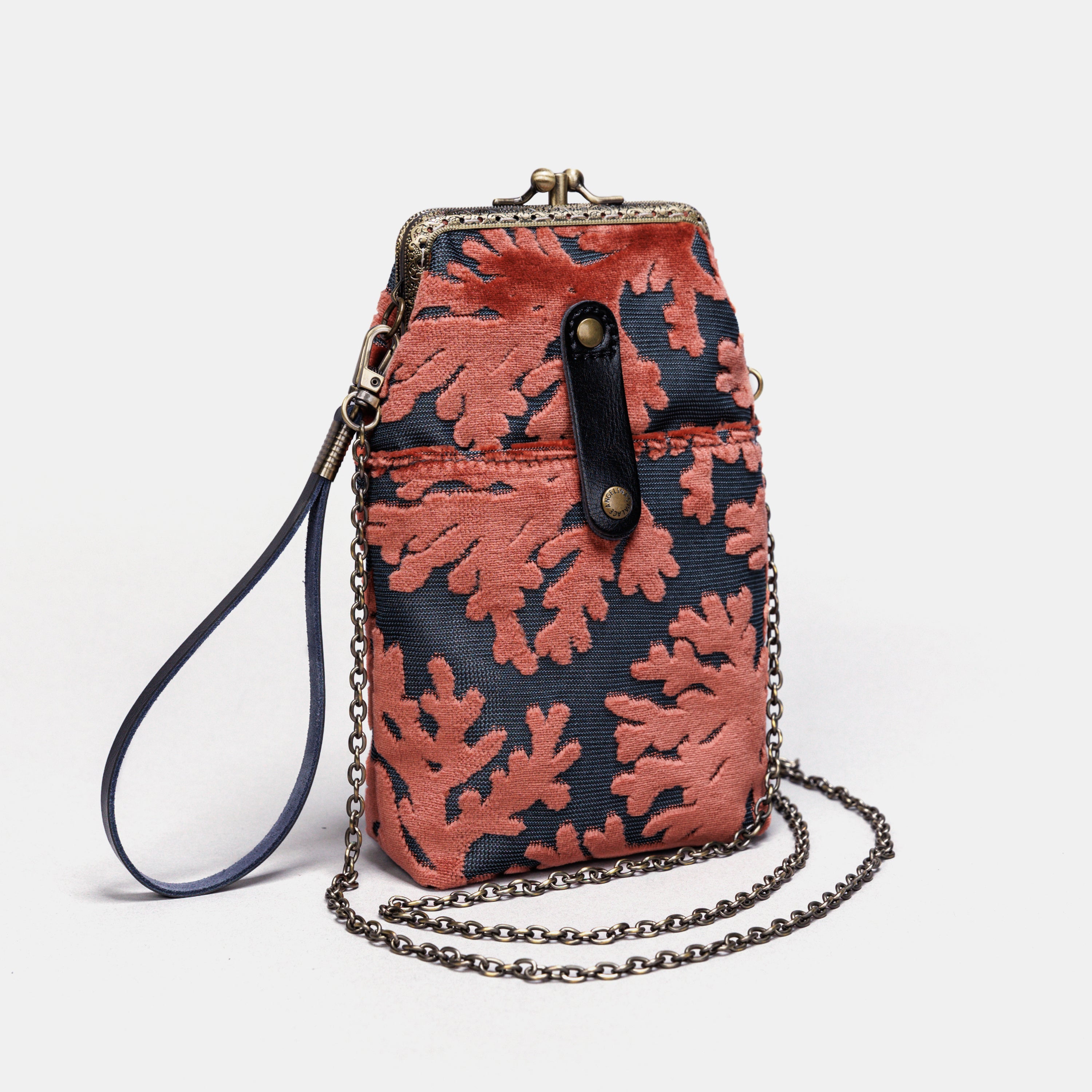 Burnout Velvet St Tropez Scuba Coral Carpet Phone Case of America front side