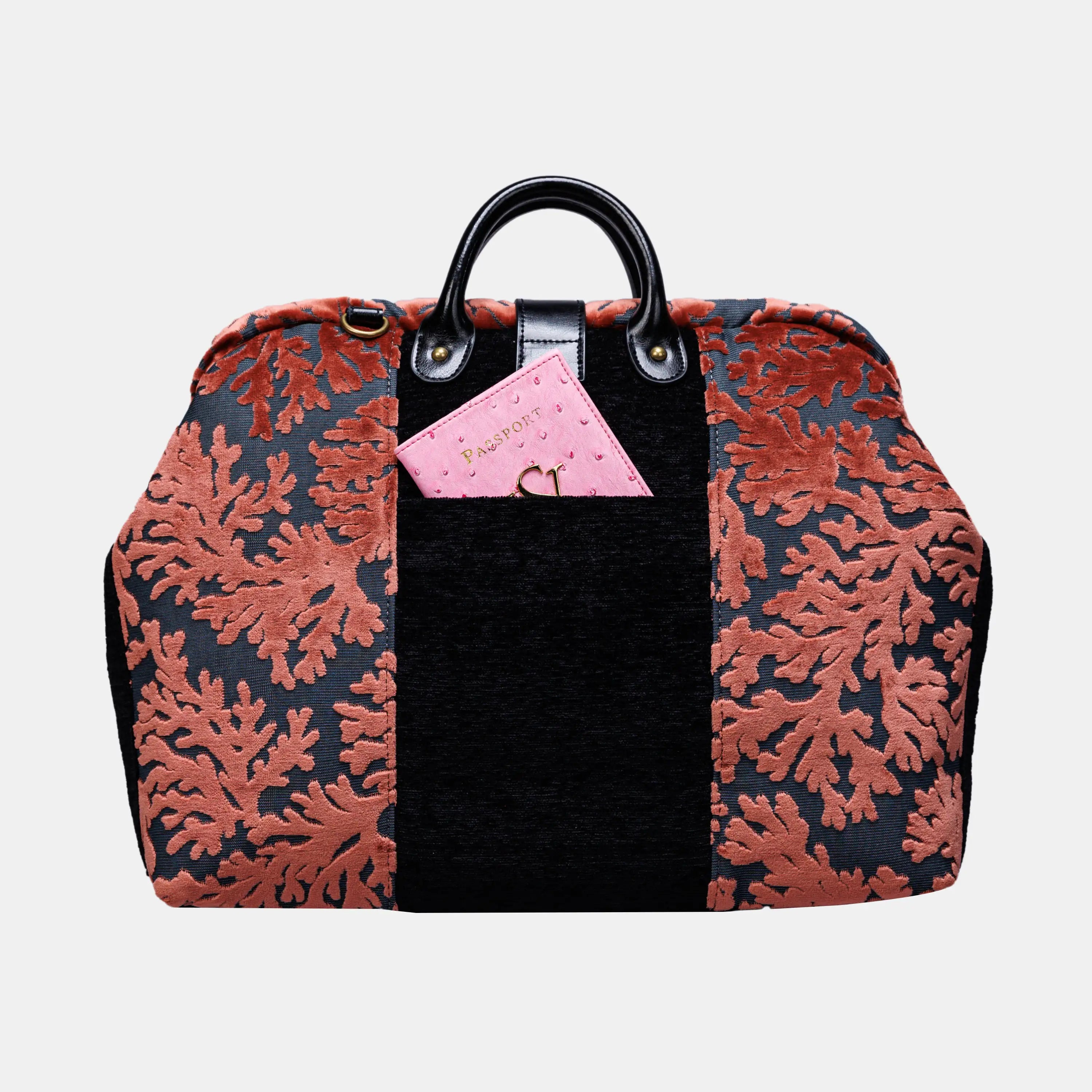 St Tropez Scuba Coral carpet bag of America back