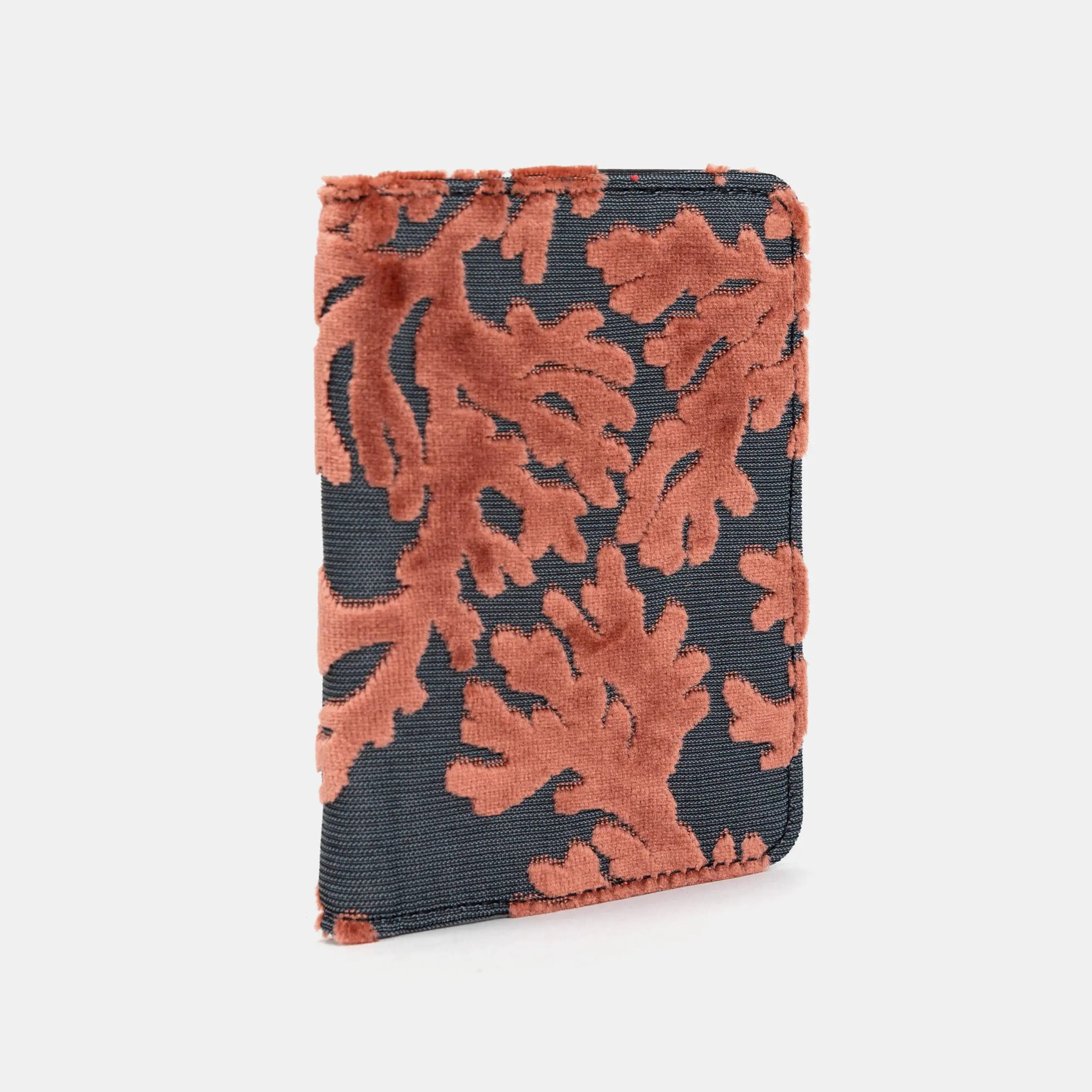 Burnout Velvet St Tropez Scuba Coral Passport Cover of America inside